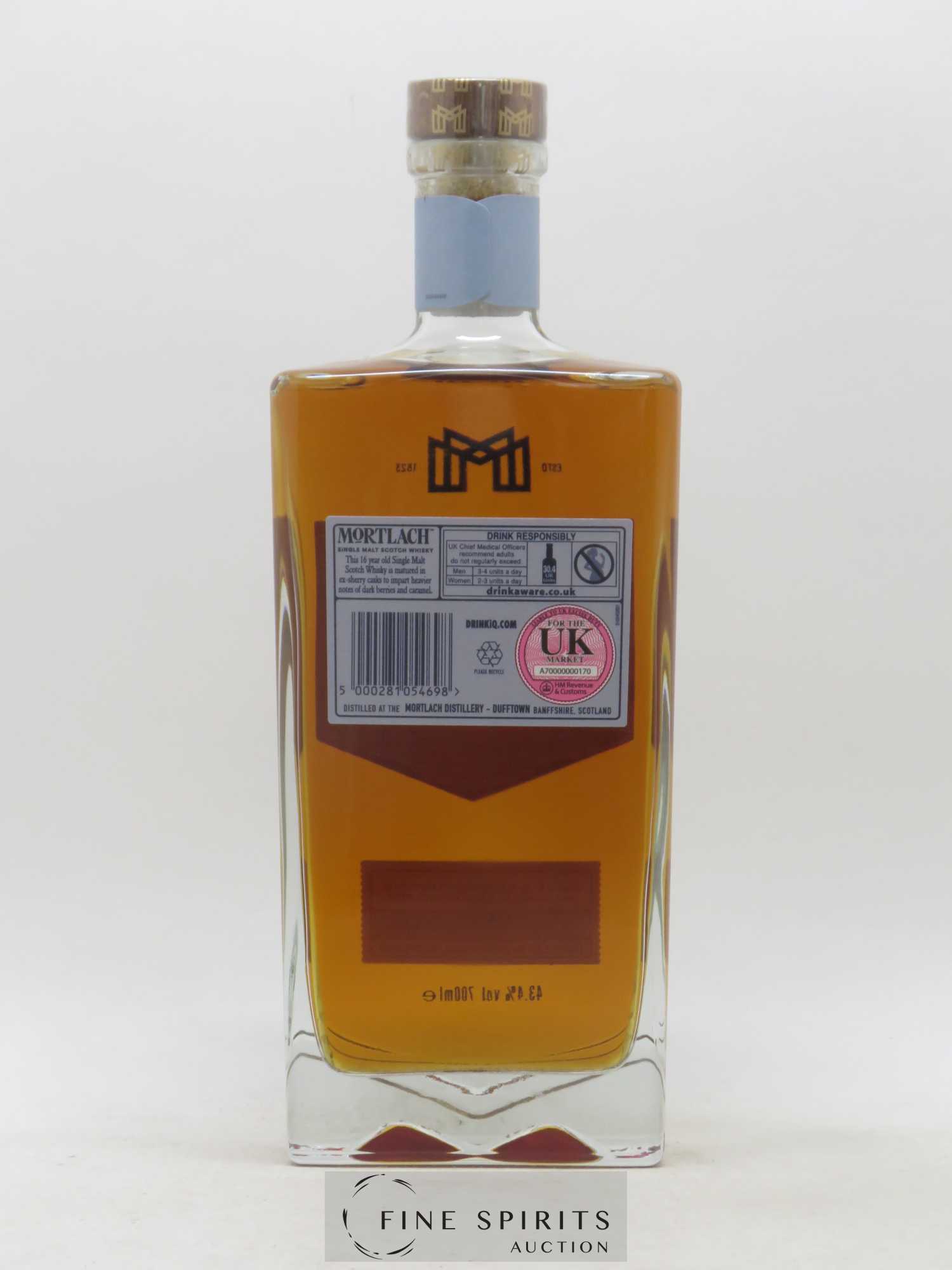 Mortlach 16 years Of. Distiller's Dram 2.81 Distilled - Lot de 1 bouteille - 2