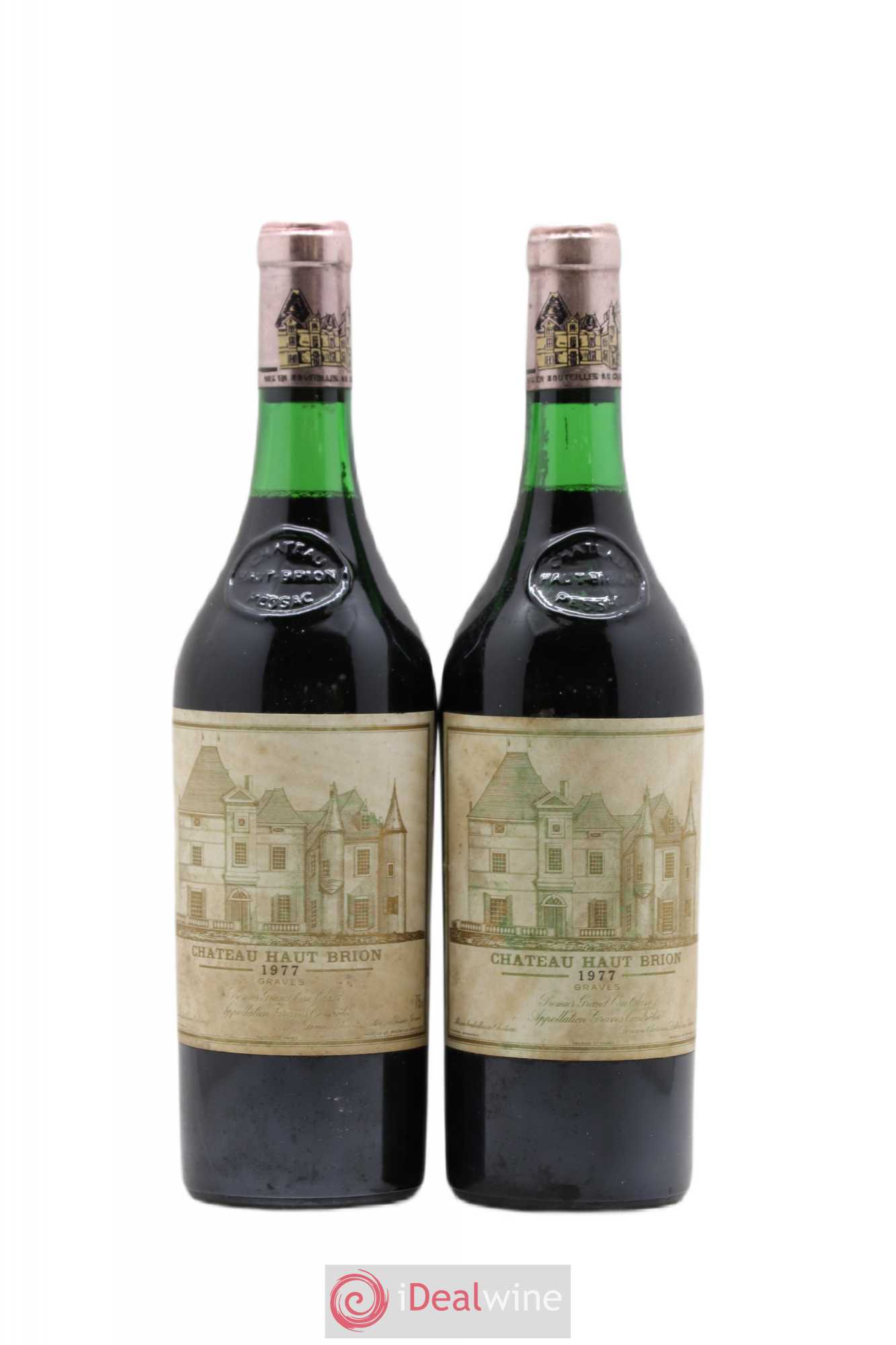 Château Haut Brion 1er Grand Cru Classé 1977 - Lot de 2 bouteilles - 0