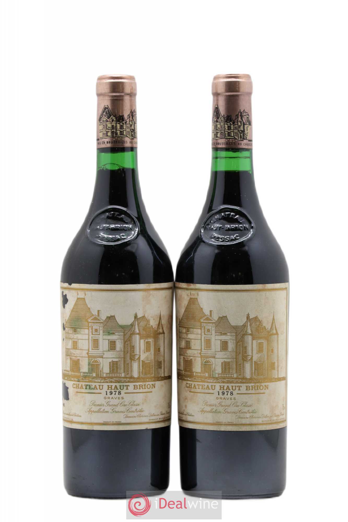 Château Haut Brion 1er Grand Cru Classé 1978 - Lot de 2 bouteilles - 0