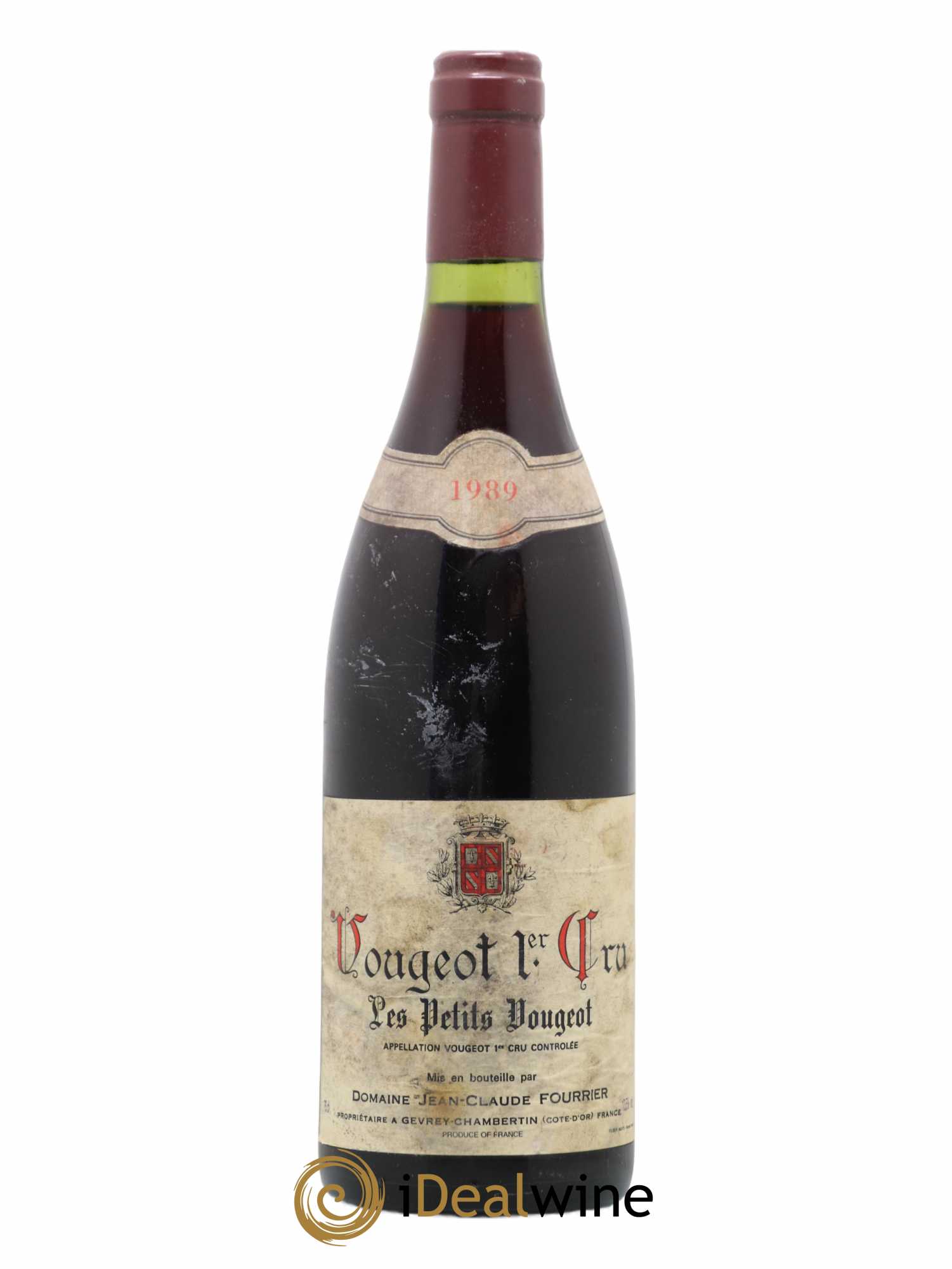 Vougeot 1er Cru Les Petits Vougeot Vieille Vigne Fourrier (Domaine) 1989 - Lot de 1 bouteille - 0