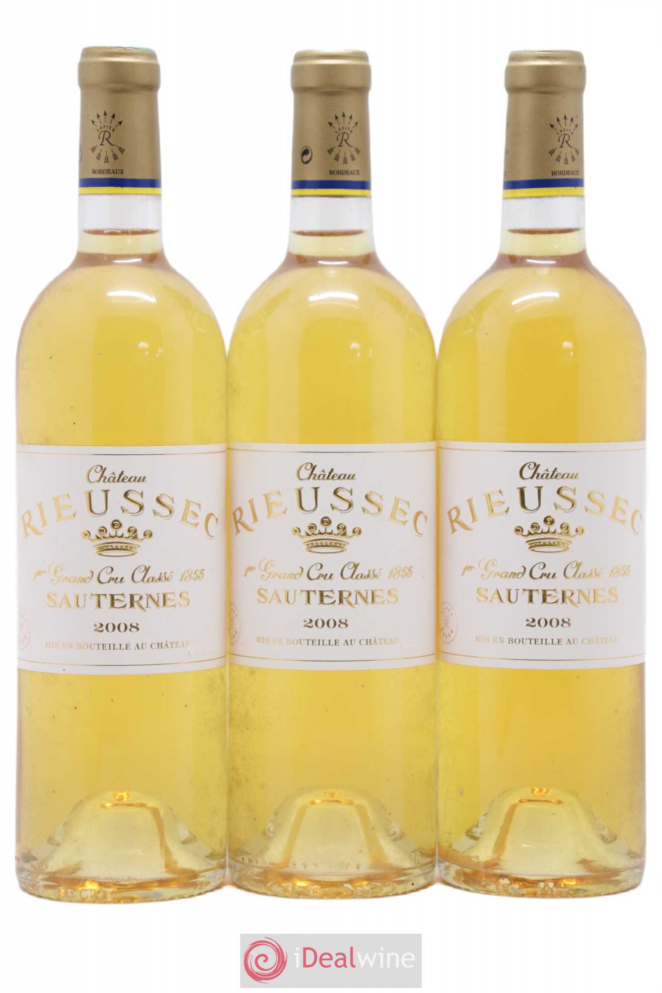 Château Rieussec 1er Grand Cru Classé 2008 - Lotto di 3 bottiglie - 0