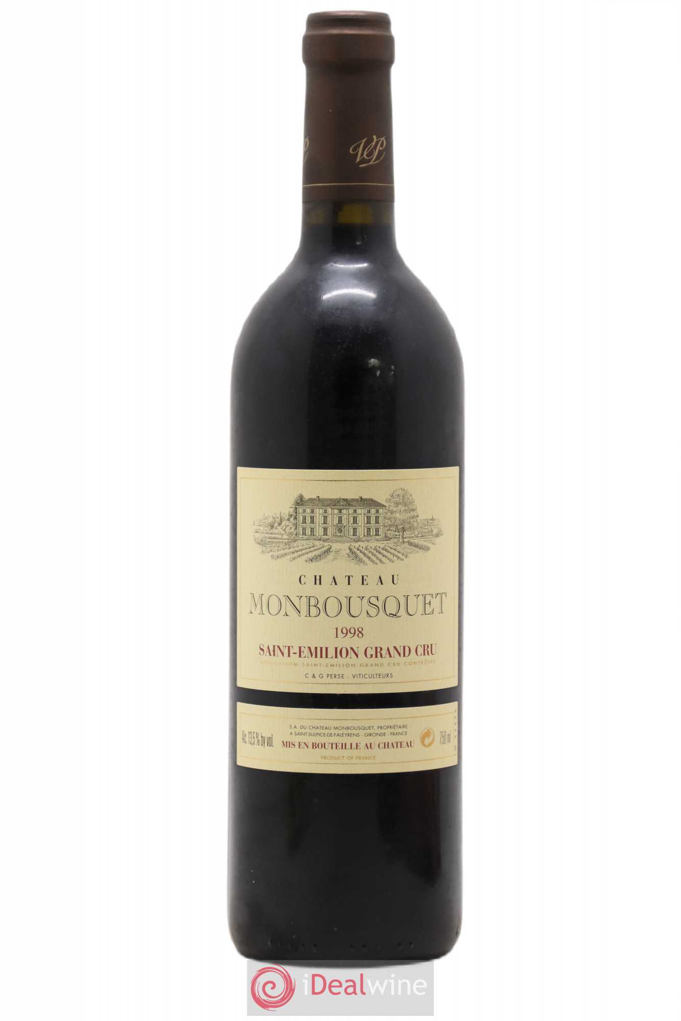 Château Monbousquet Grand Cru Classé 1998 - Lot de 1 bouteille - 0