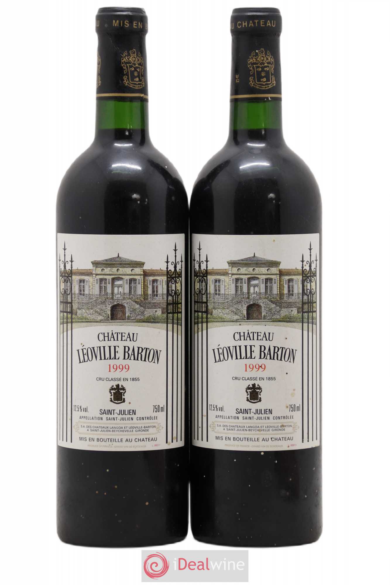 Château Léoville Barton 2ème Grand Cru Classé 1999 - Lot de 2 bouteilles - 0