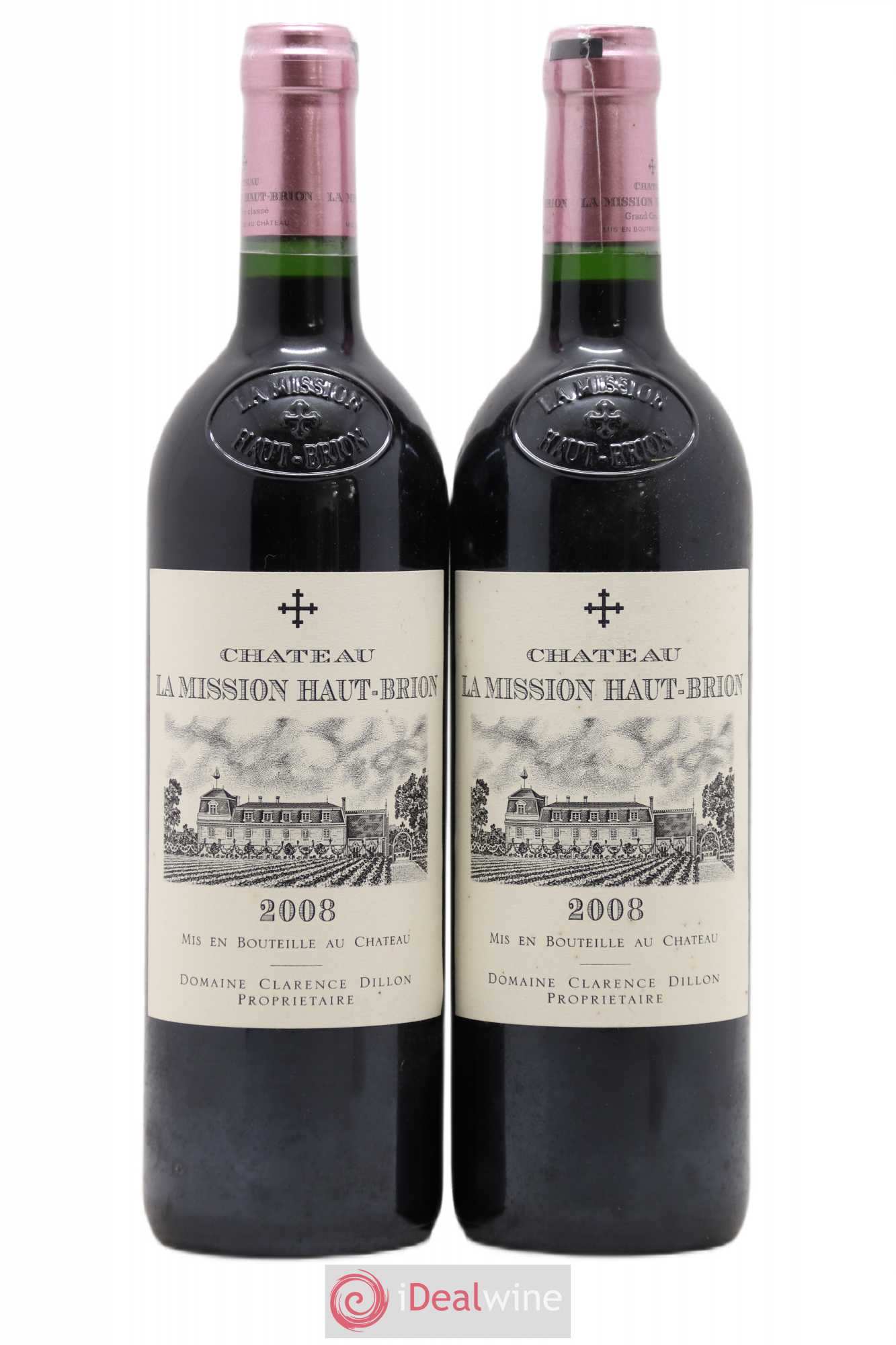 Château la Mission Haut-Brion Cru Classé de Graves 2008 - Lot de 2 bouteilles - 0