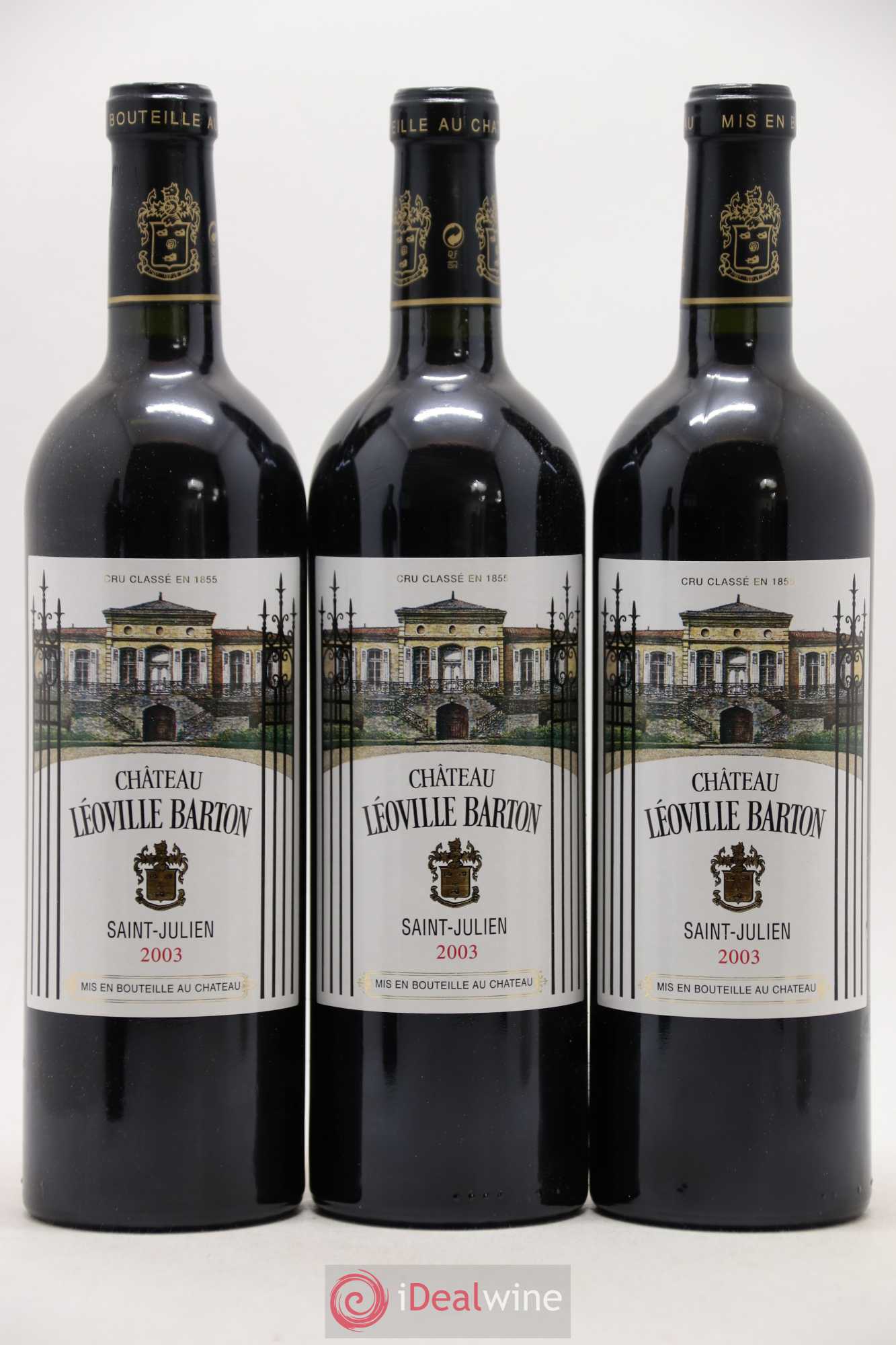 Château Léoville Barton 2ème Grand Cru Classé 2003 - Lot de 12 bouteilles - 1