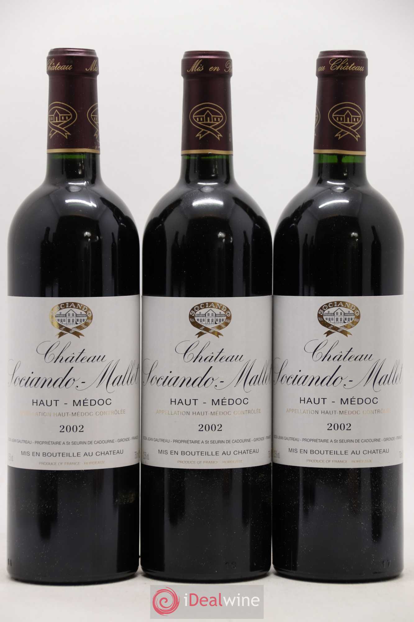 Château Sociando Mallet 2002 - Lot de 12 bouteilles - 4