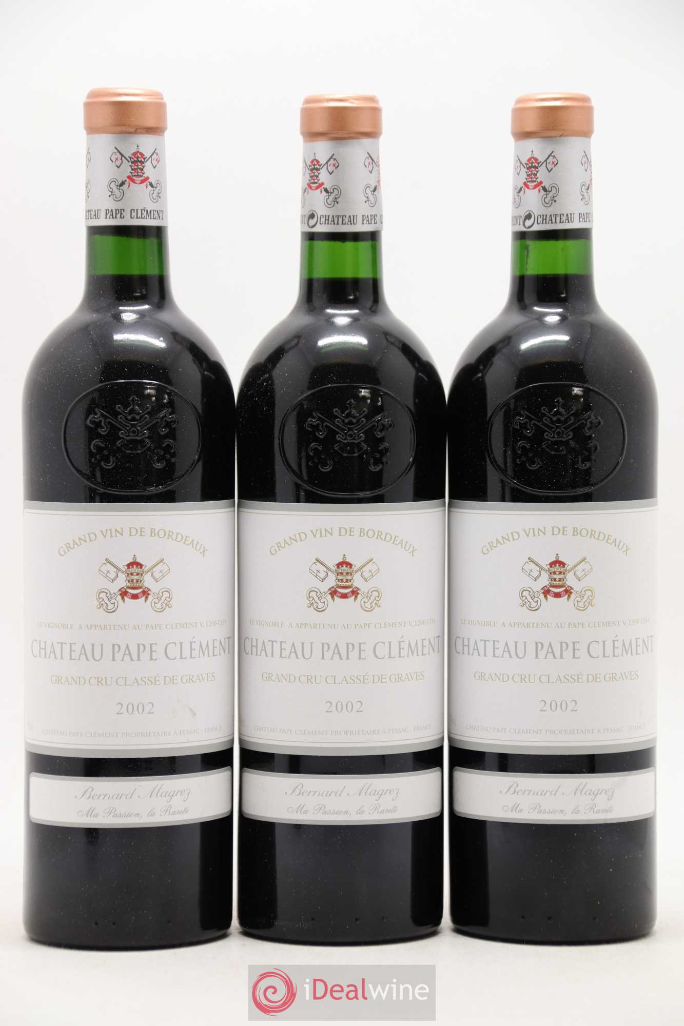 Château Pape Clément Cru Classé de Graves 2002 - Lot de 12 bouteilles - 1