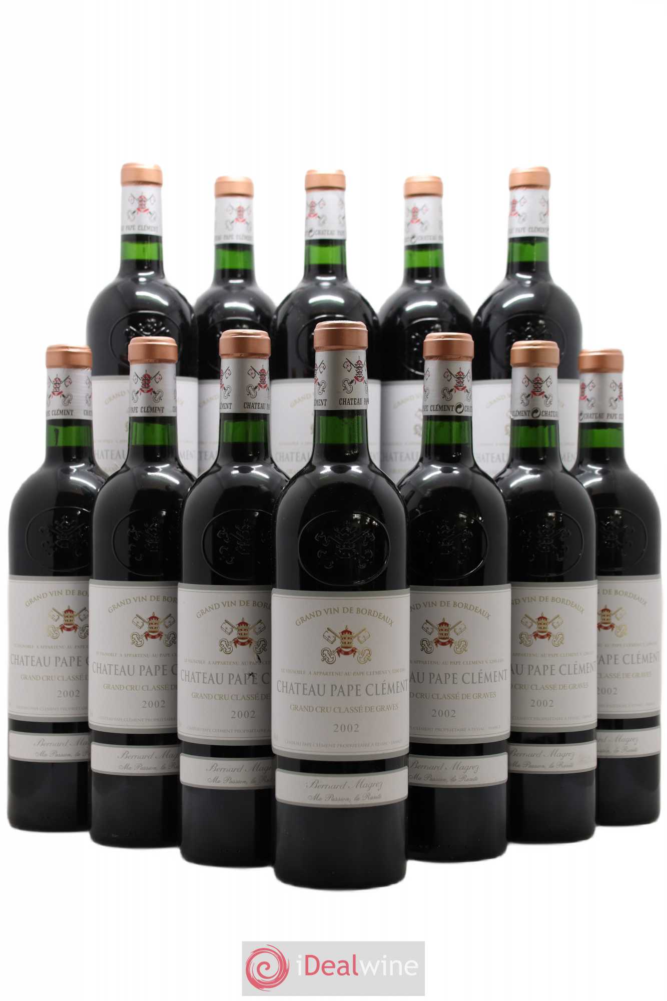 Château Pape Clément Cru Classé de Graves 2002 - Lot de 12 bouteilles - 0