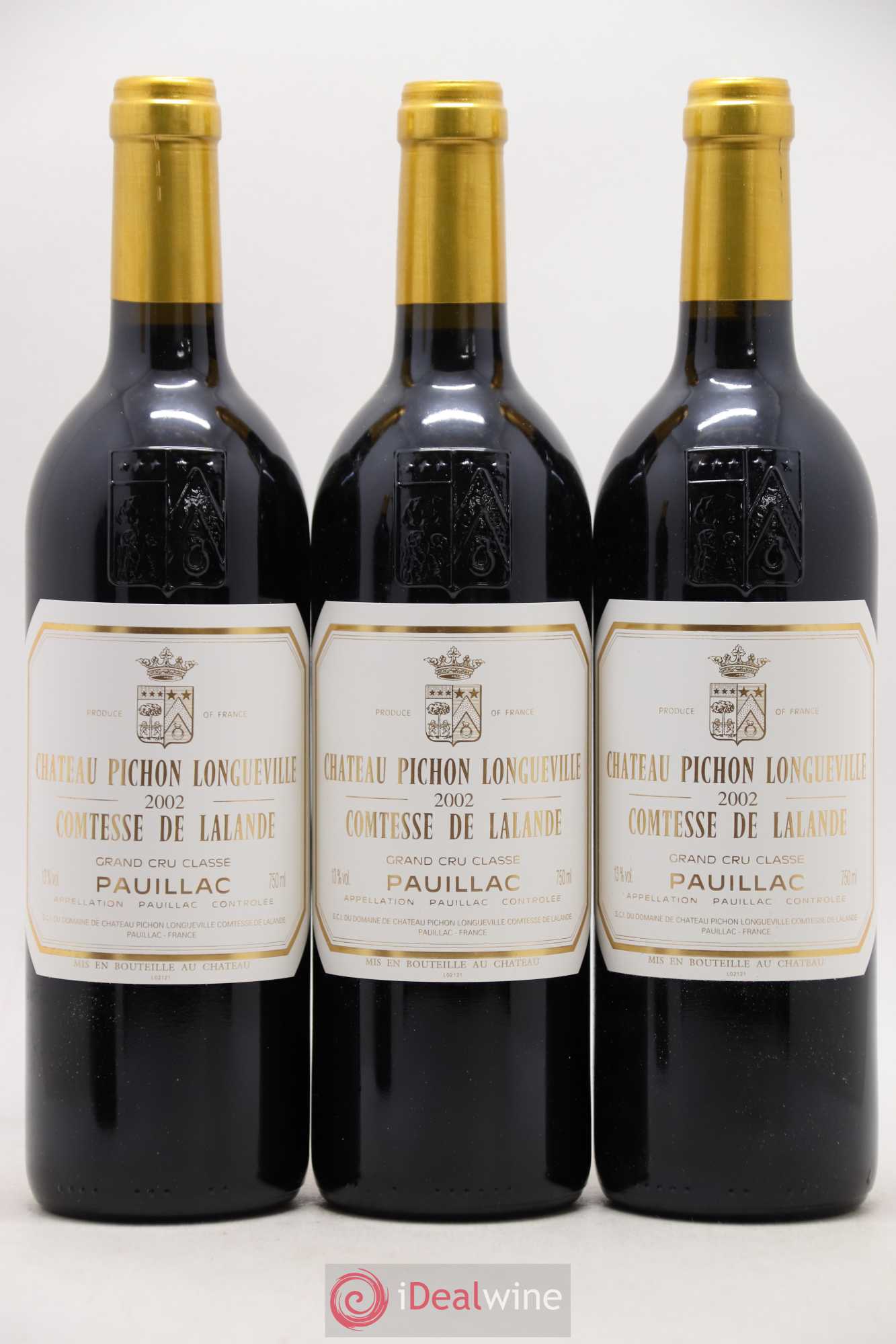 Château Pichon Longueville Comtesse de Lalande 2ème Grand Cru Classé 2002 - Lot de 12 bouteilles - 1