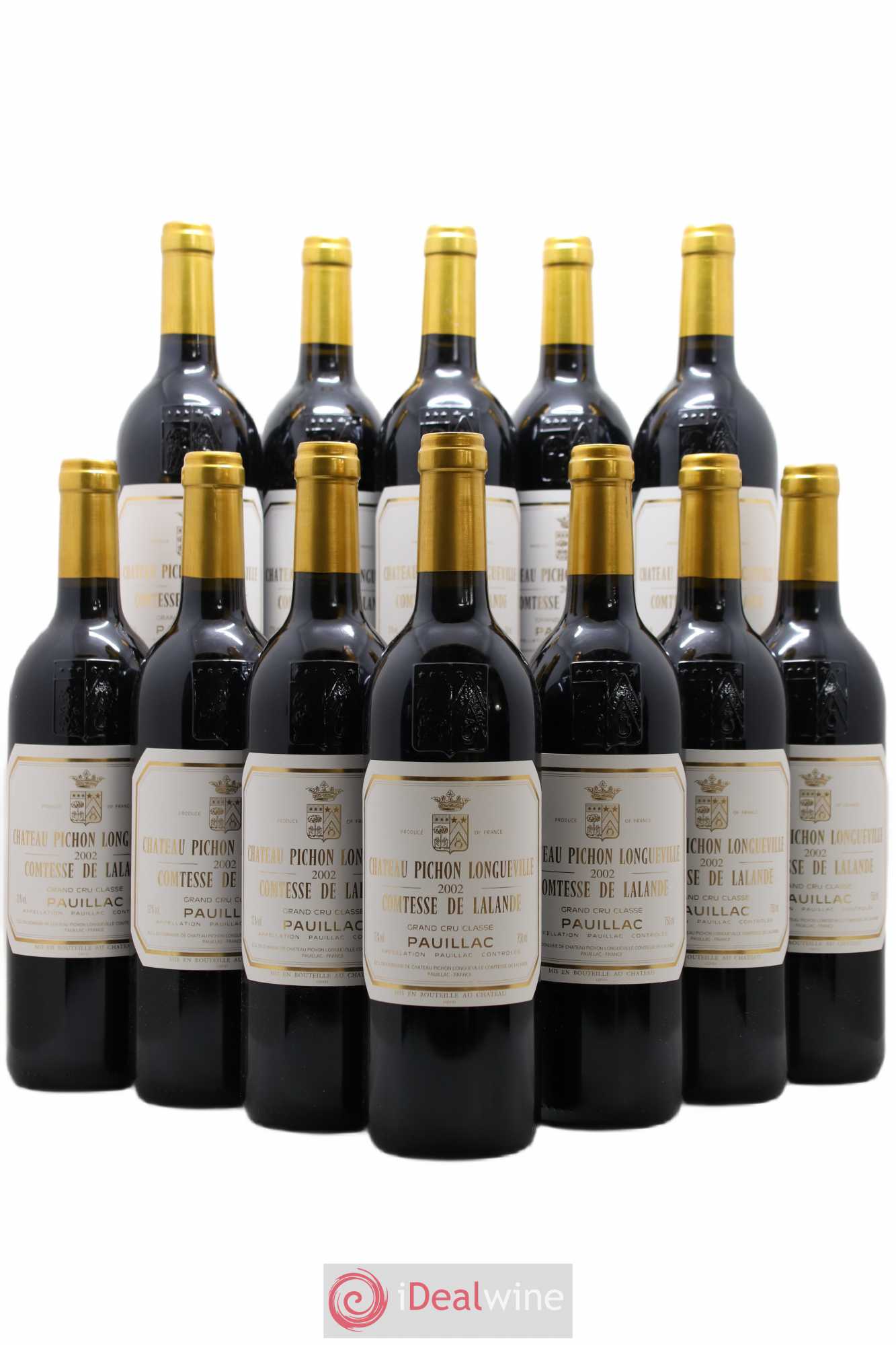 Château Pichon Longueville Comtesse de Lalande 2ème Grand Cru Classé 2002 - Lot de 12 bouteilles - 0
