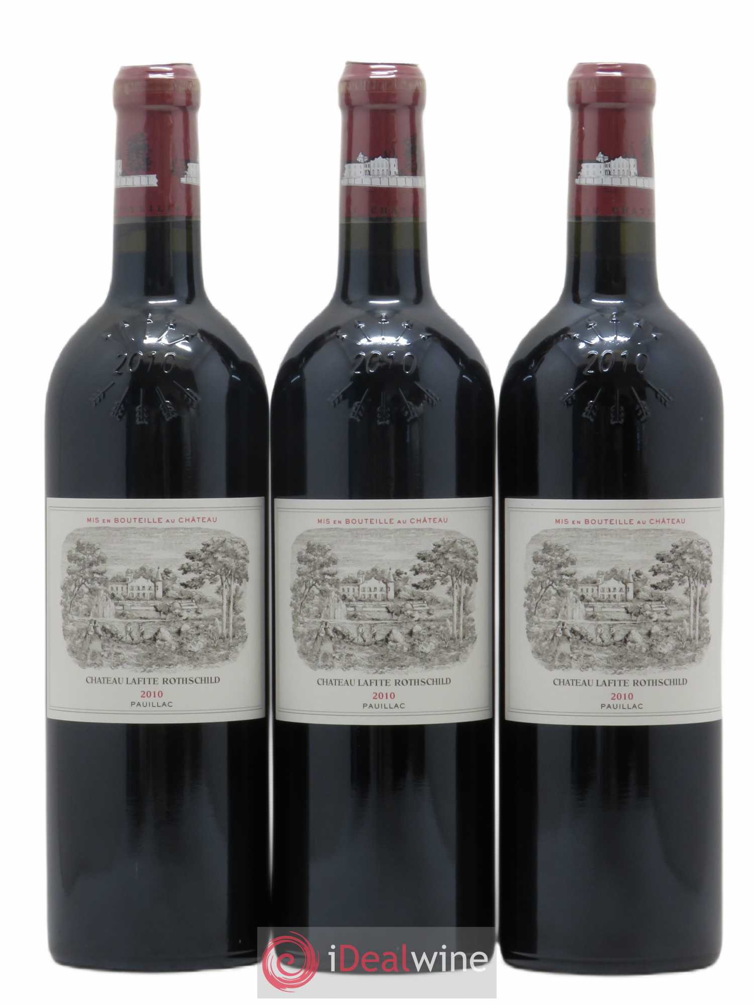 Château Lafite Rothschild 1er Grand Cru Classé 2010 - Lot de 3 bouteilles - 0