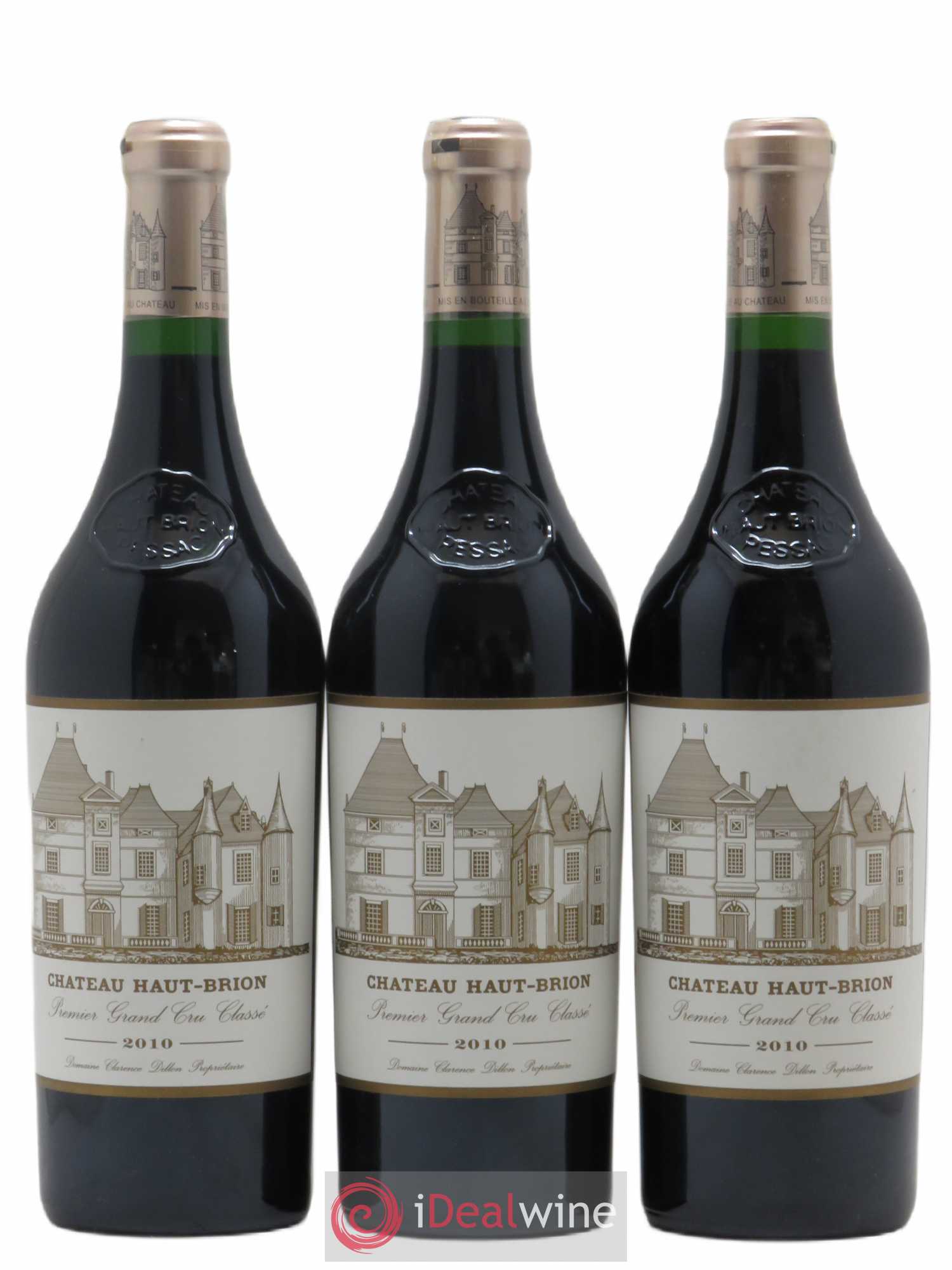 Château Haut Brion 1er Grand Cru Classé 2010 - Lot de 3 bouteilles - 0