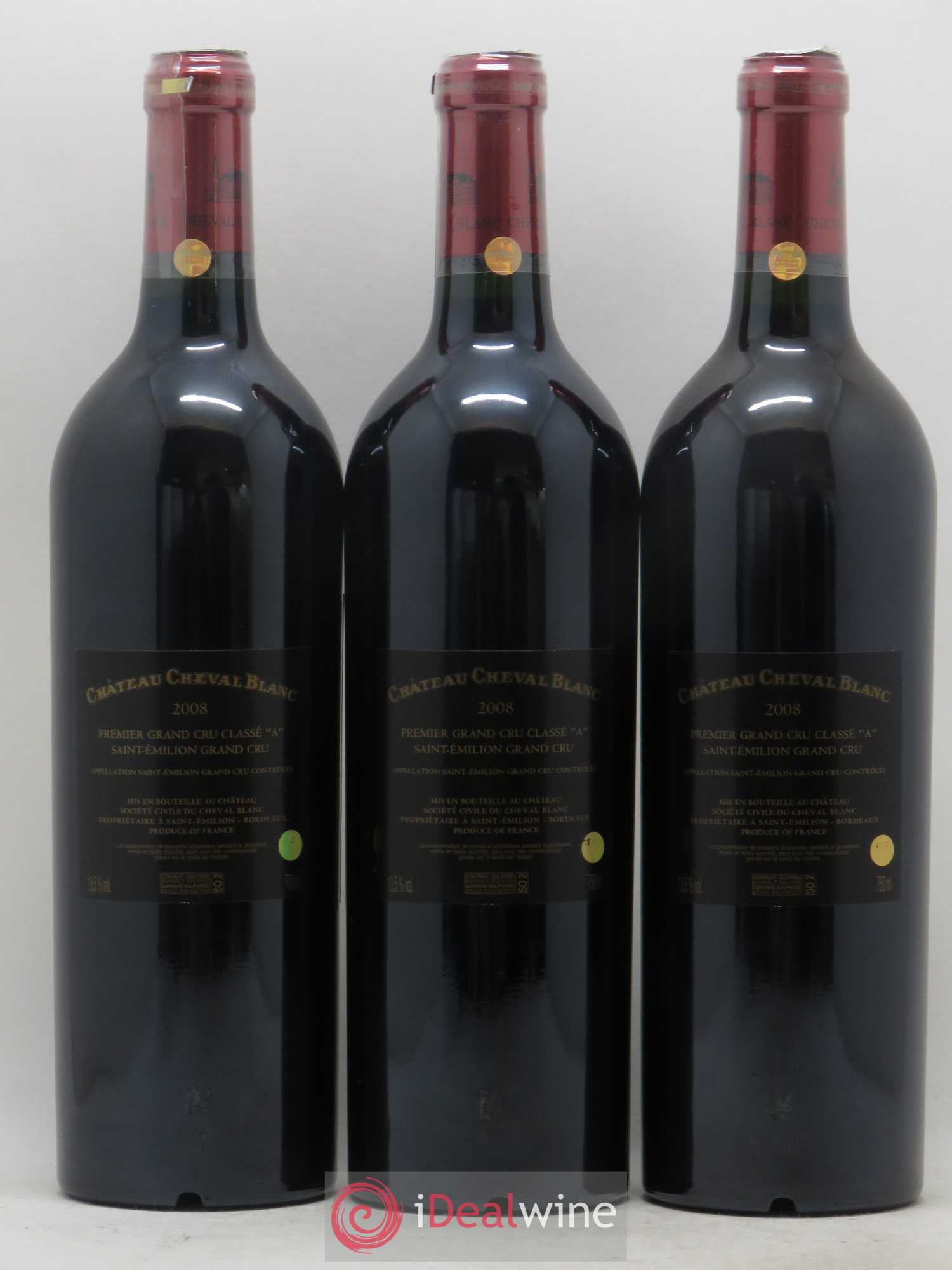 Château Cheval Blanc 1er Grand Cru Classé A 2008 - Lot de 6 bouteilles - 2