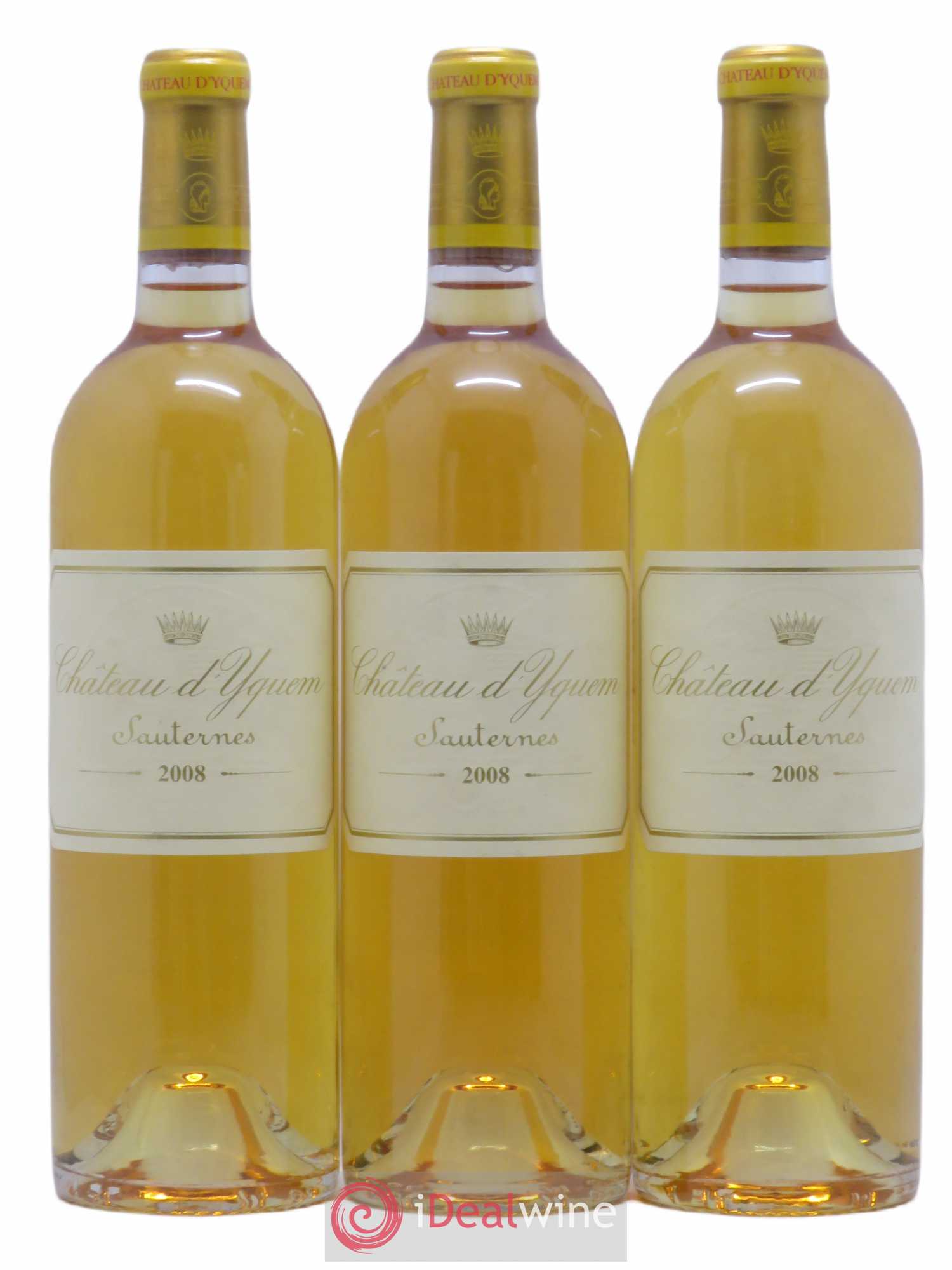 Château d' Yquem 1er Cru Classé Supérieur 2008 - Lotto di 3 bottiglie - 0