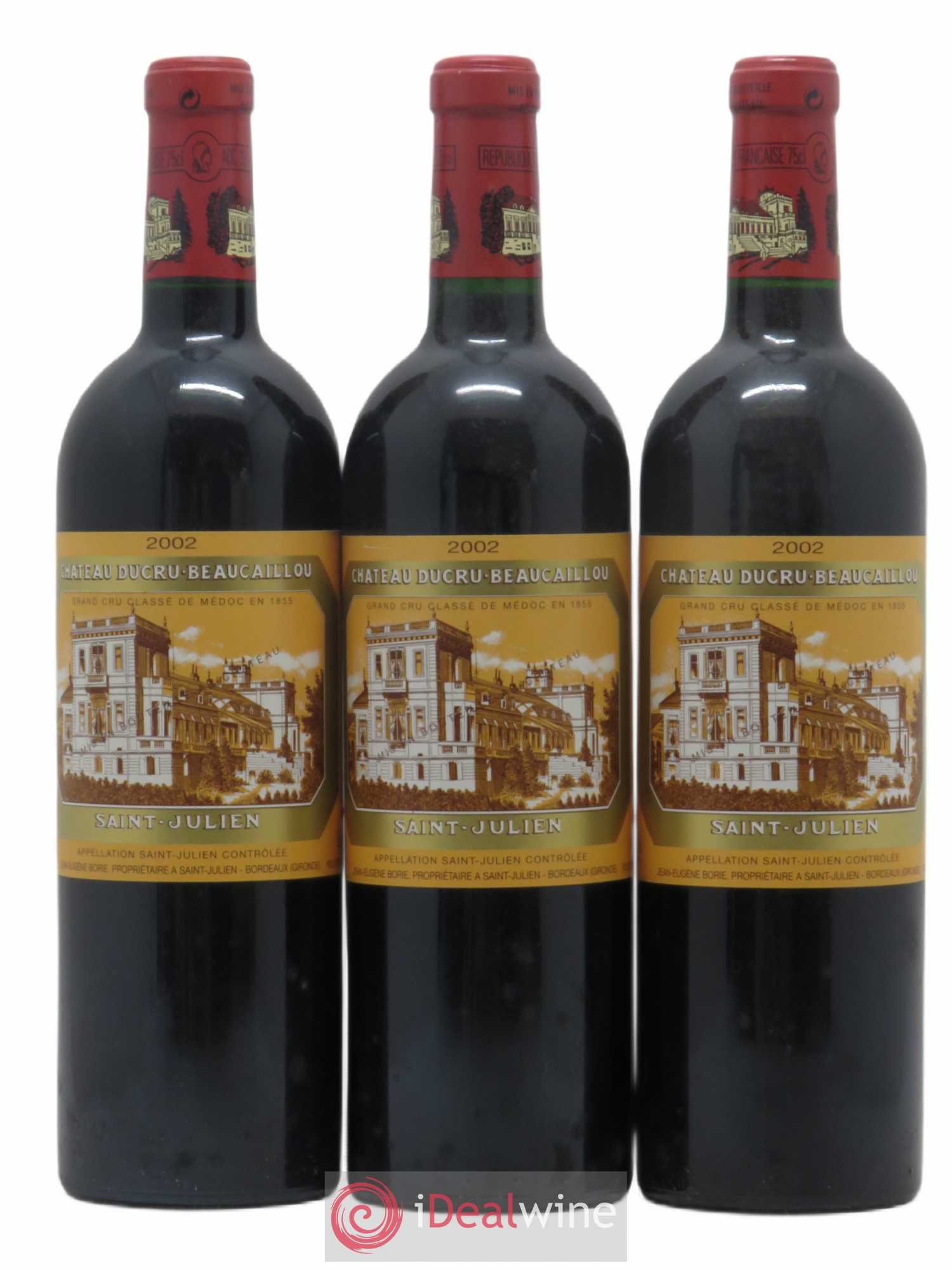 Château Ducru Beaucaillou 2ème Grand Cru Classé 2002 - Lot de 3 bouteilles - 0