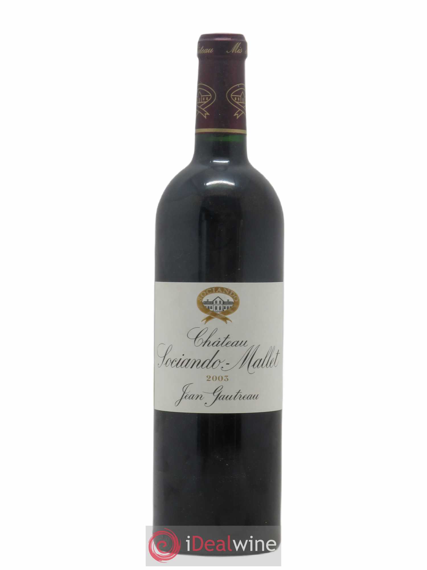 Château Sociando Mallet 2003 - Lot de 1 bouteille - 0