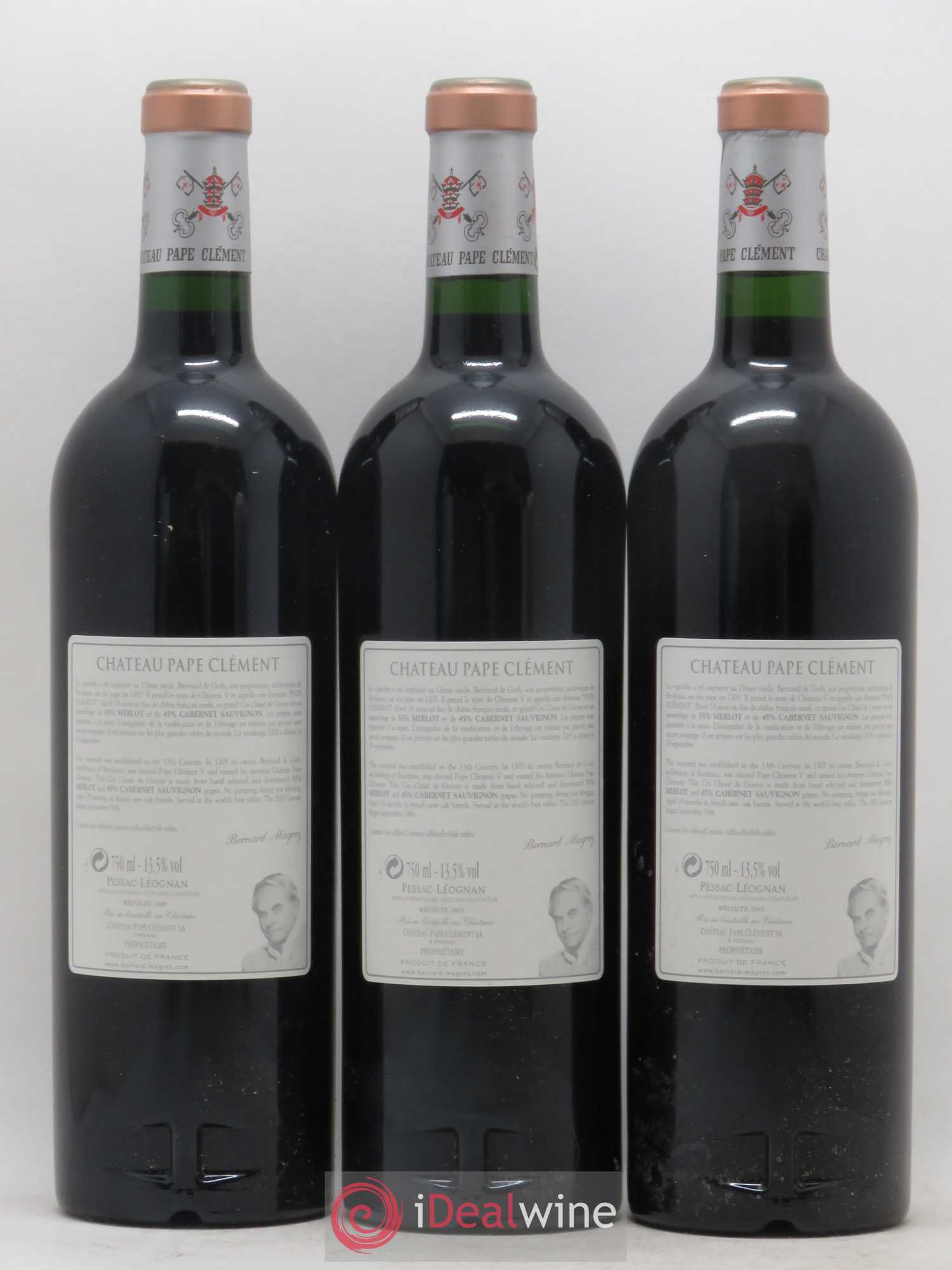 Château Pape Clément Cru Classé de Graves 2005 - Lot de 3 bouteilles - 1