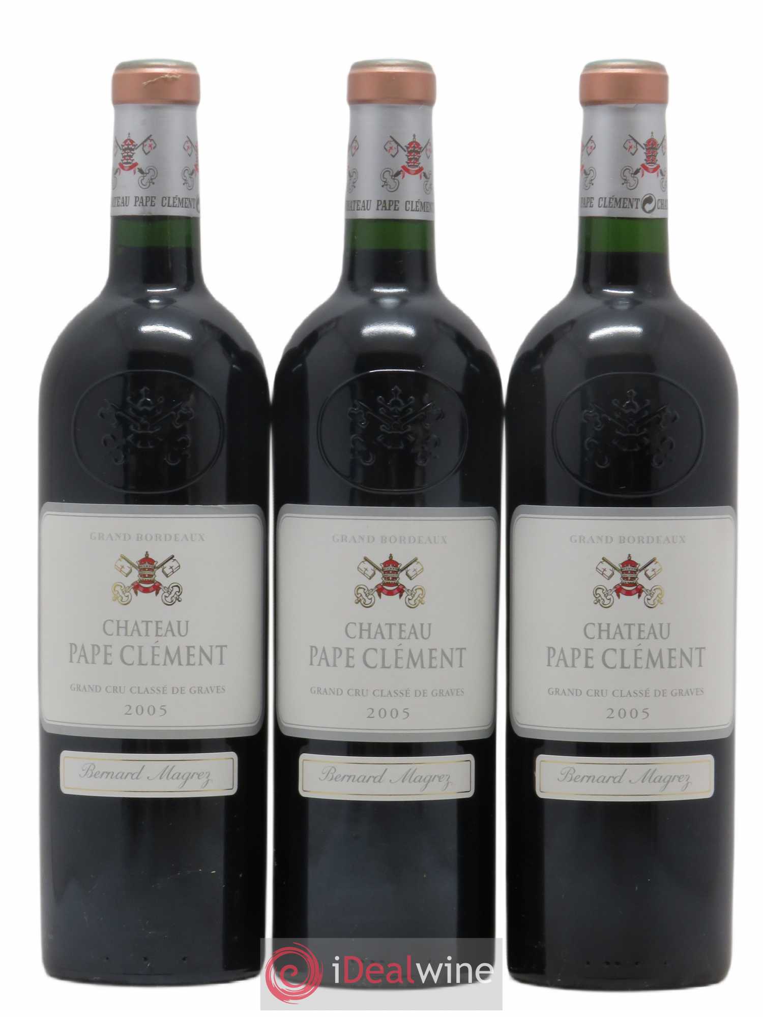 Château Pape Clément Cru Classé de Graves 2005 - Lot de 3 bouteilles - 0