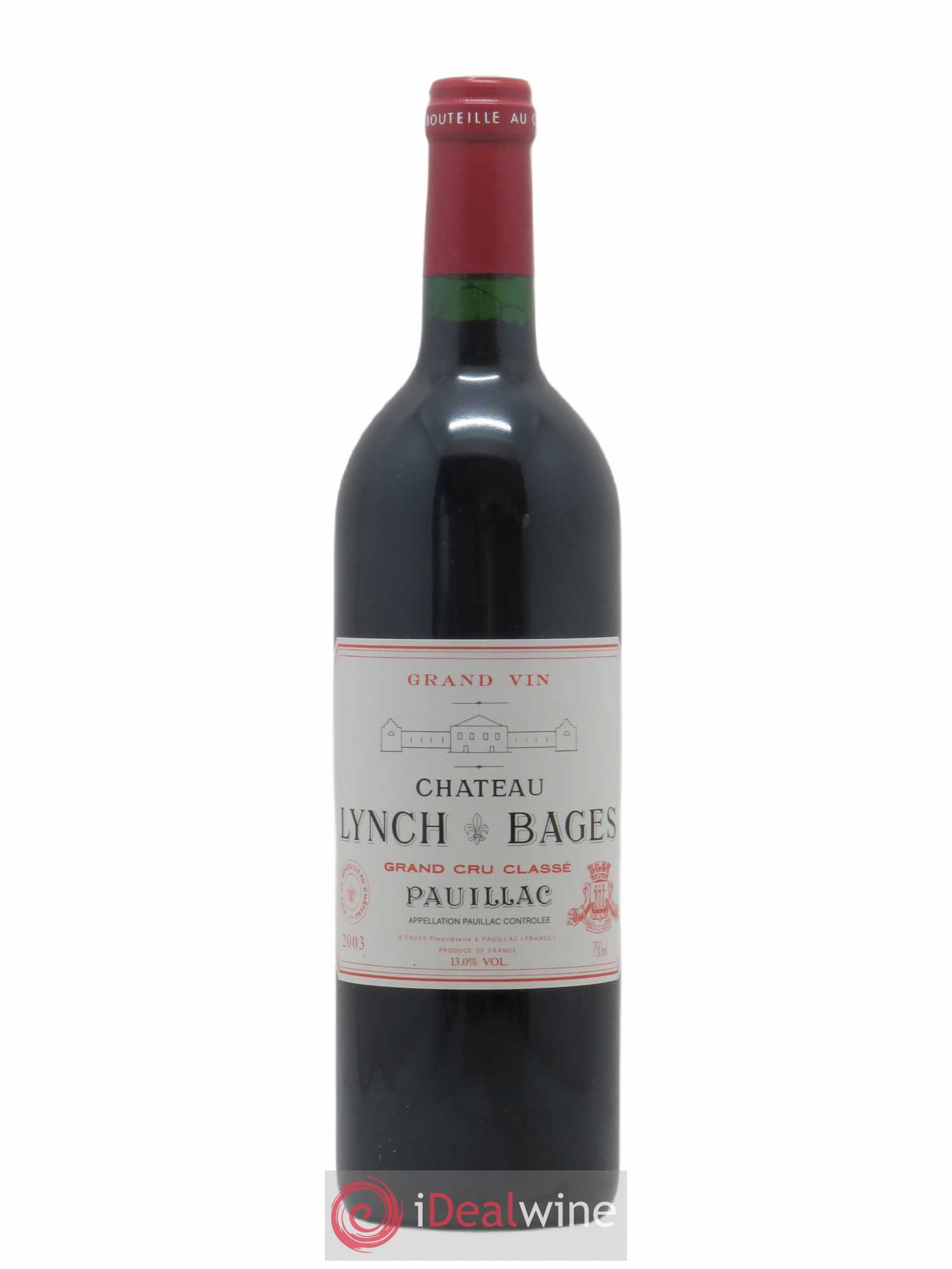 Château Lynch Bages 5ème Grand Cru Classé 2003 - Lot de 1 bouteille - 0