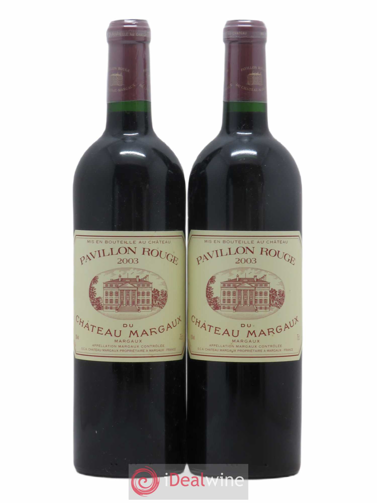 Pavillon Rouge du Château Margaux Second Vin 2003 - Lot de 2 bouteilles - 0