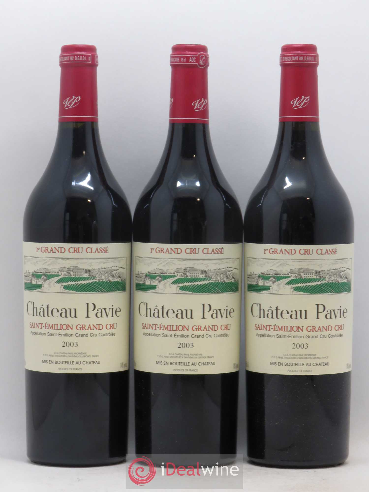 Château Pavie 1er Grand Cru Classé A 2003 - Lot de 12 bouteilles - 2