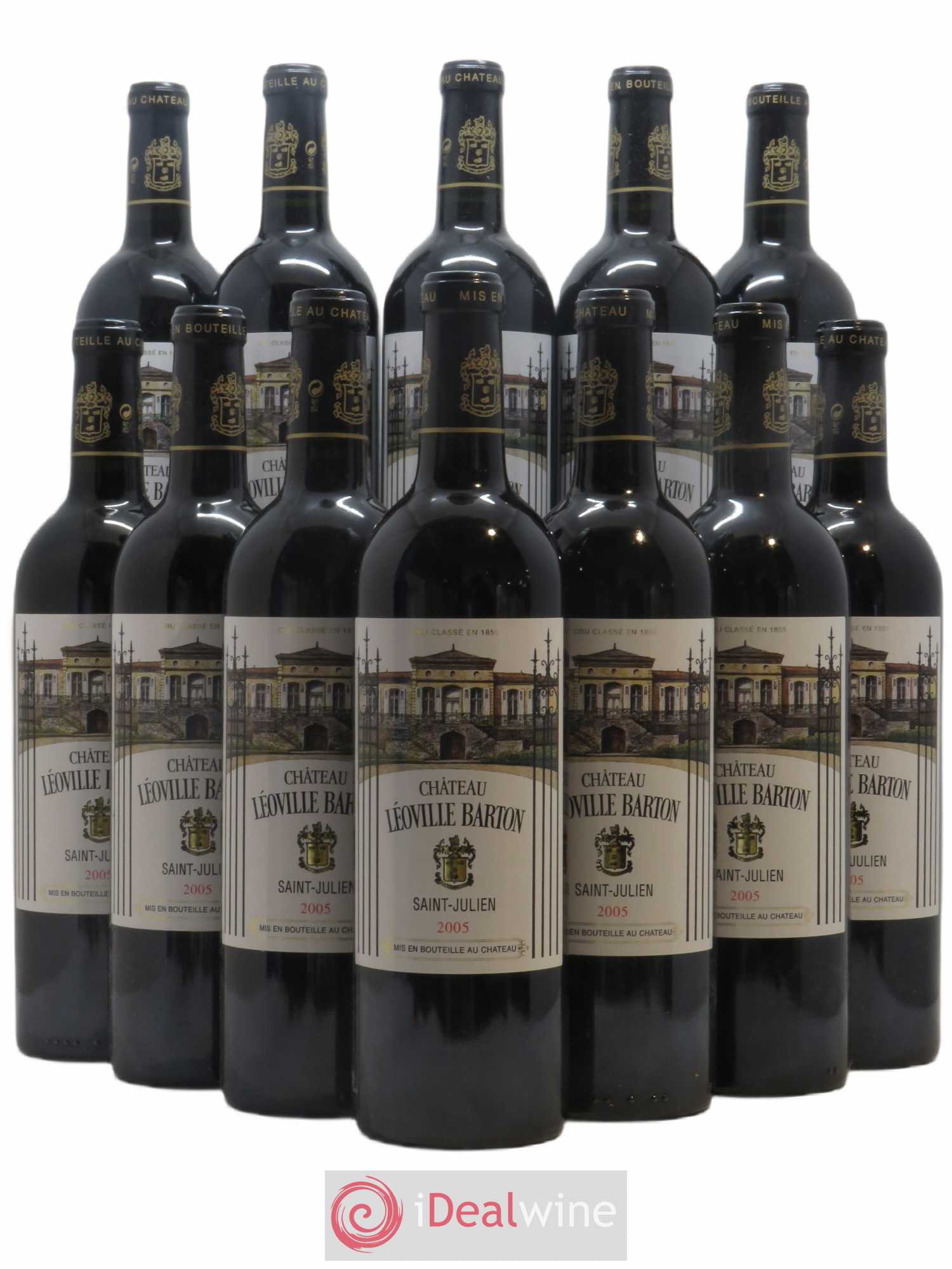 Château Léoville Barton 2ème Grand Cru Classé 2005 - Lot de 12 bouteilles - 0