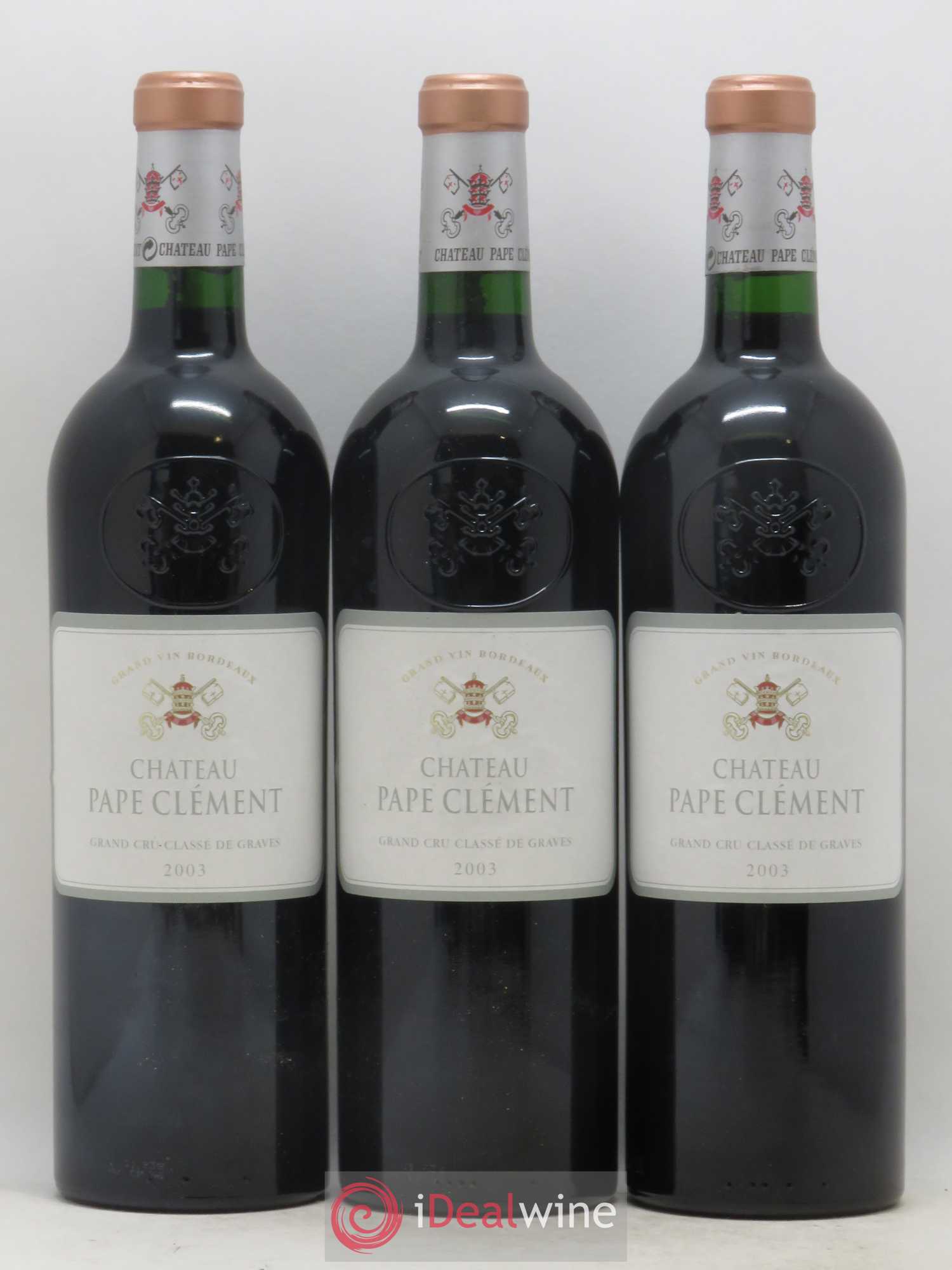 Château Pape Clément Cru Classé de Graves 2003 - Lot de 12 bouteilles - 1