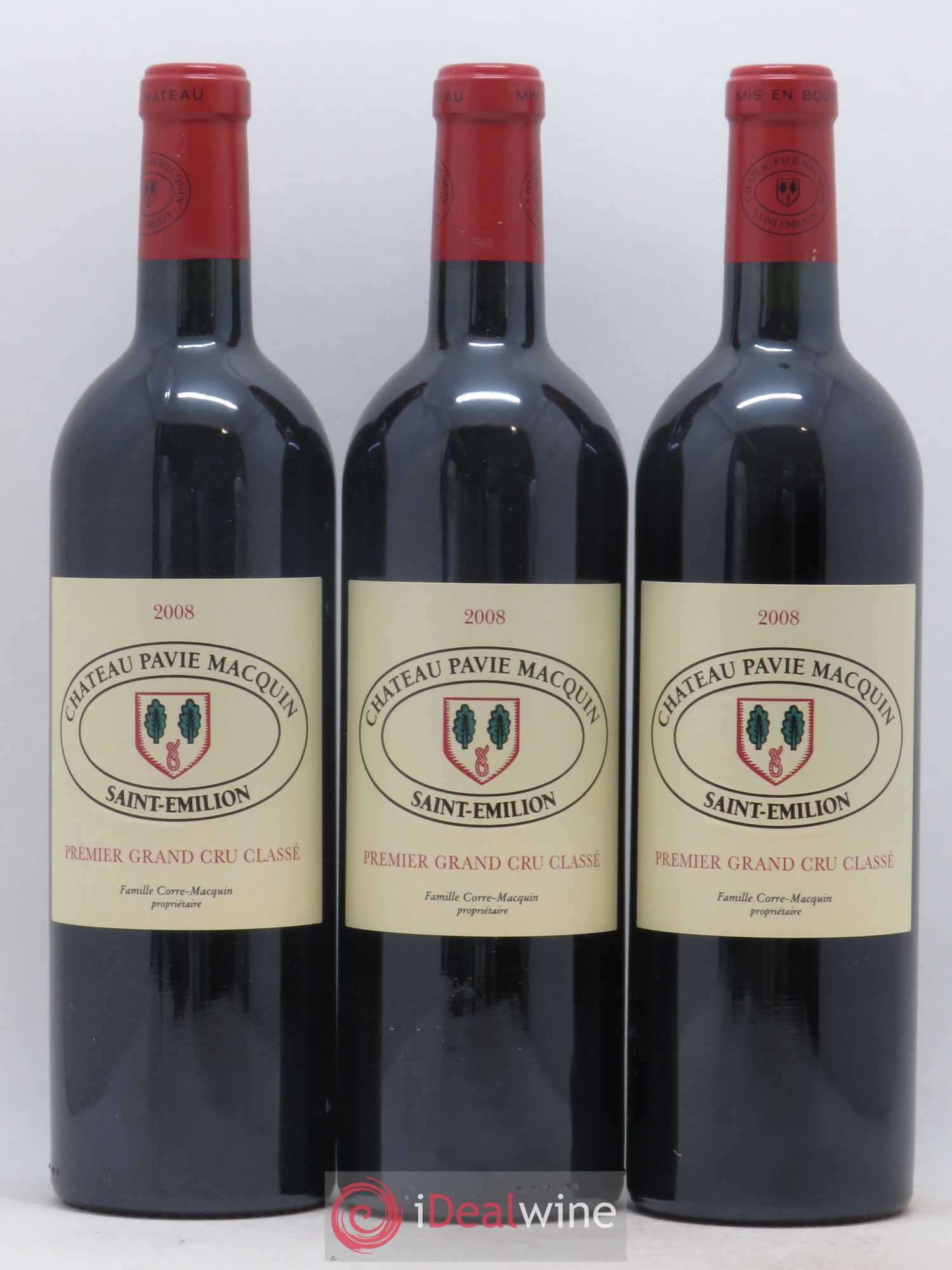 Château Pavie Macquin 1er Grand Cru Classé B 2008 - Lot de 12 bouteilles - 1