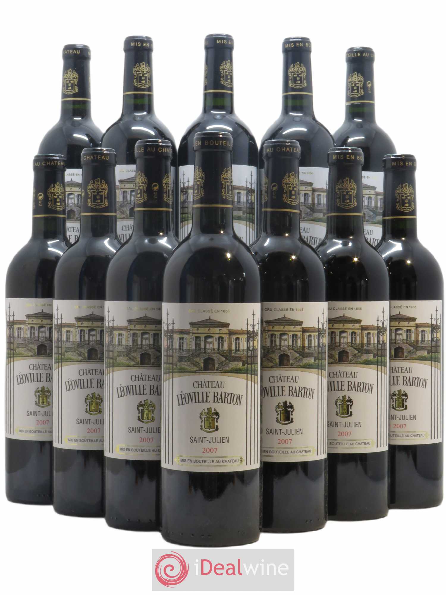 Château Léoville Barton 2ème Grand Cru Classé 2007 - Lot de 12 bouteilles - 0