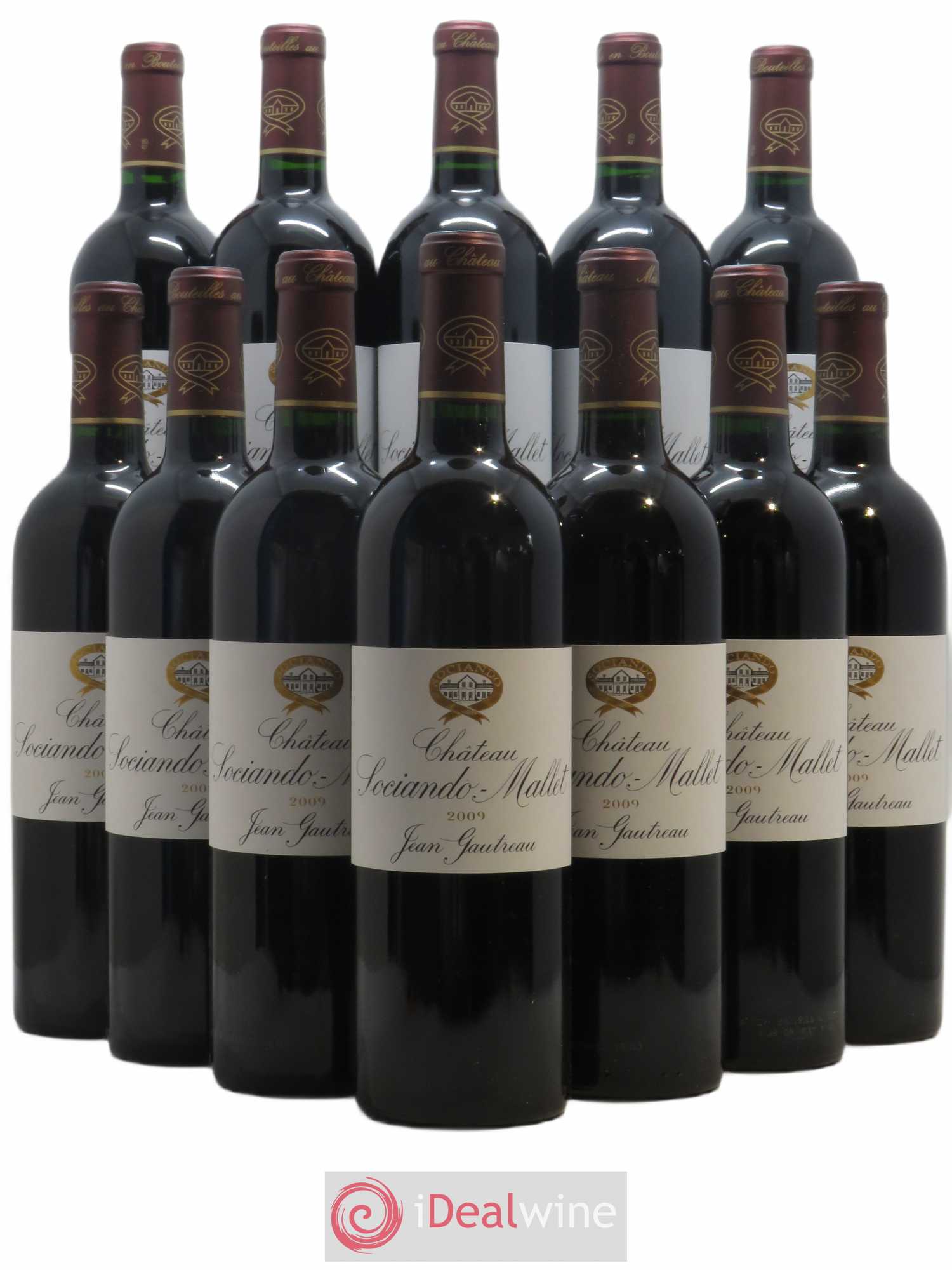 Château Sociando Mallet 2009 - Lot de 12 bouteilles - 0