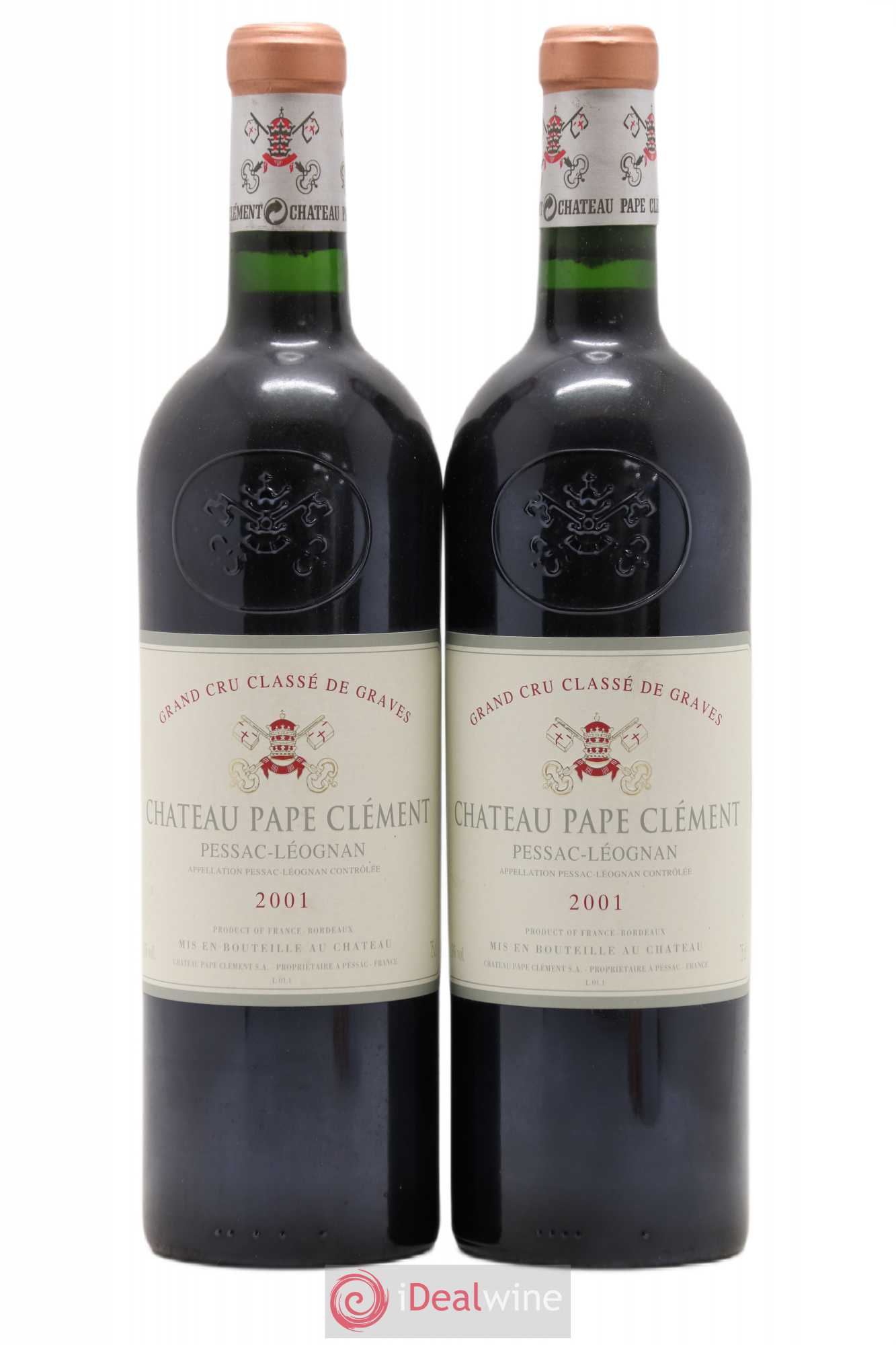 Château Pape Clément Cru Classé de Graves 2001 - Lot de 2 bouteilles - 0