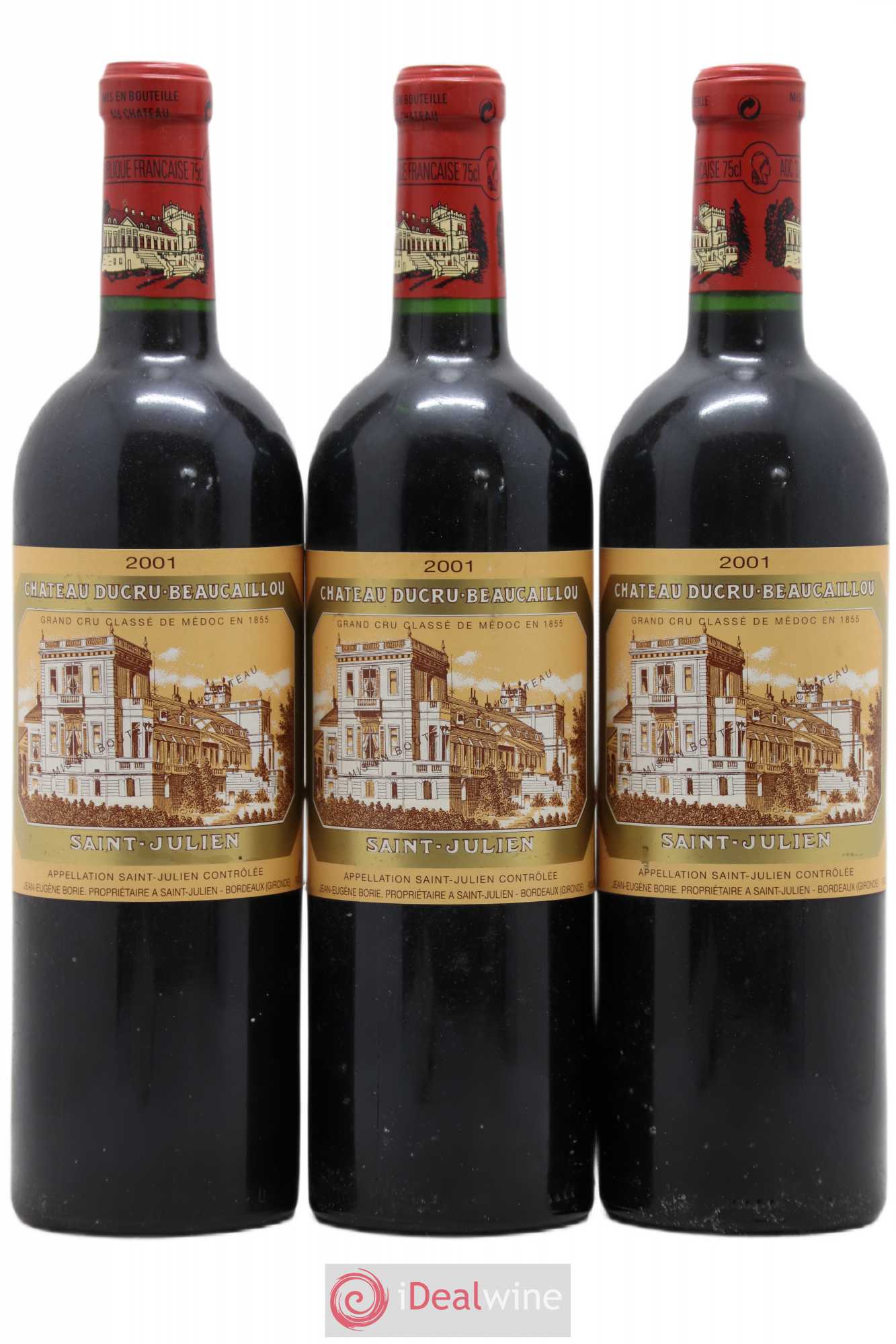 Château Ducru Beaucaillou 2ème Grand Cru Classé 2001 - Lot de 3 bouteilles - 0