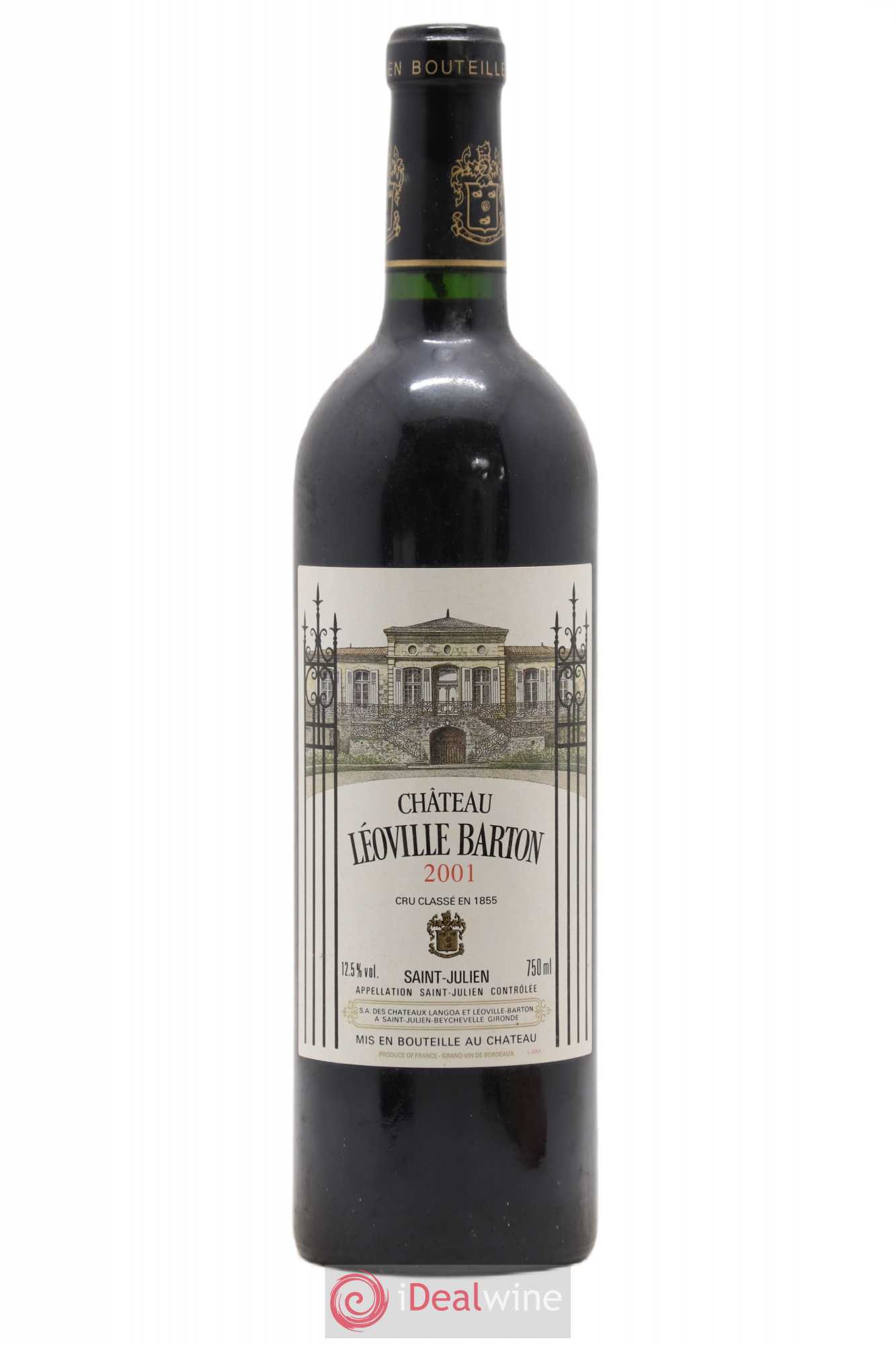 Château Léoville Barton 2ème Grand Cru Classé 2001 - Lot de 1 bouteille - 0