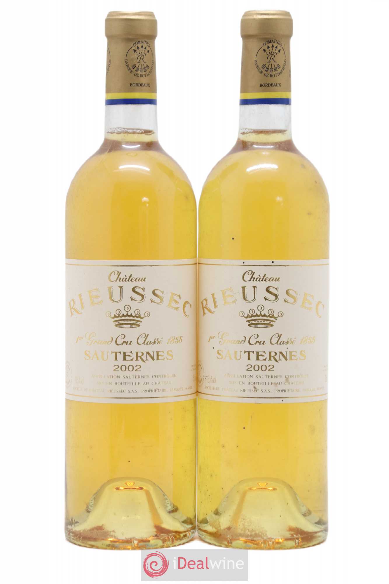 Château Rieussec 1er Grand Cru Classé 2002 - Lotto di 2 bottiglie - 0