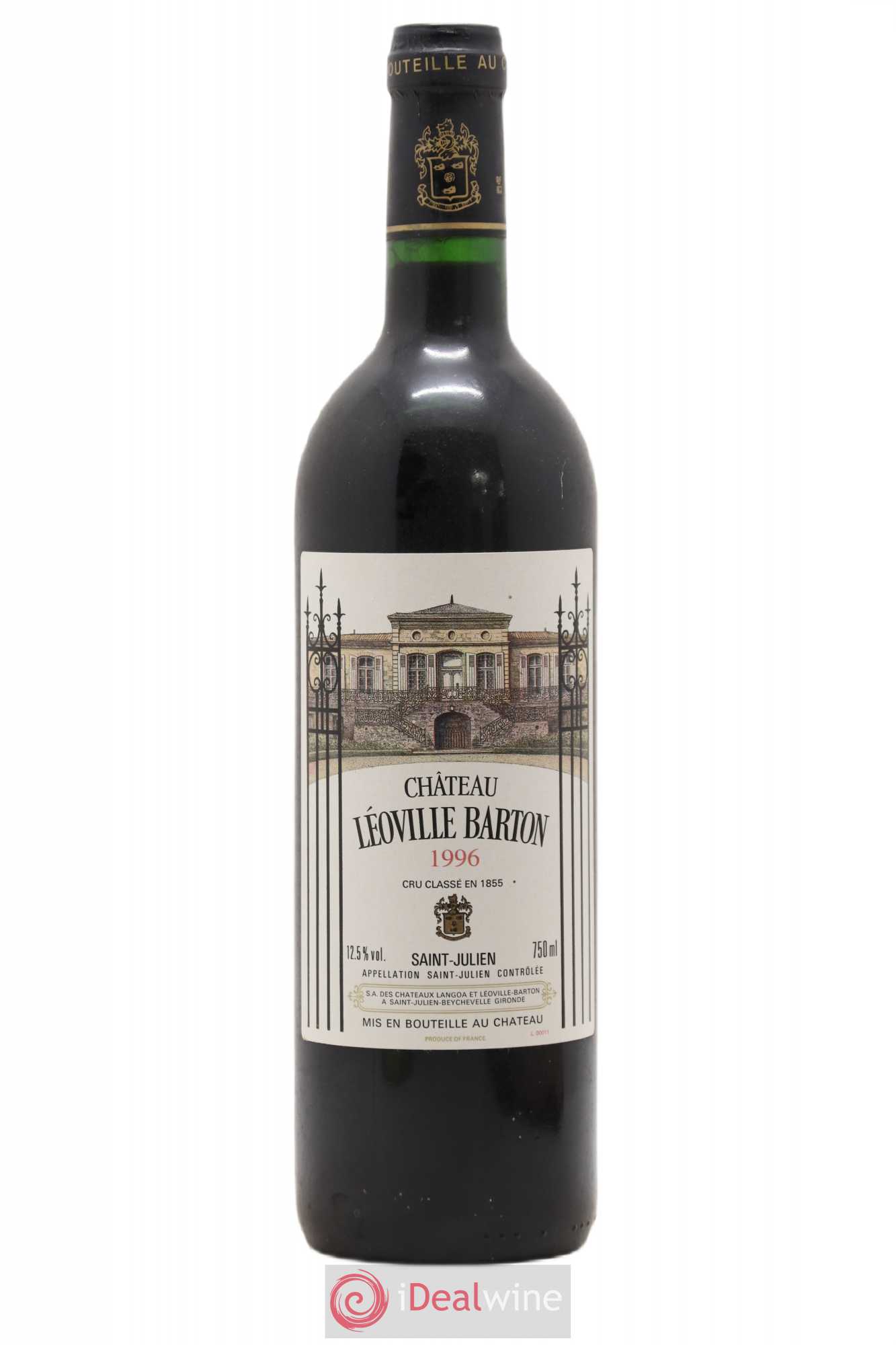 Château Léoville Barton 2ème Grand Cru Classé 1996 - Lot de 1 bouteille - 0