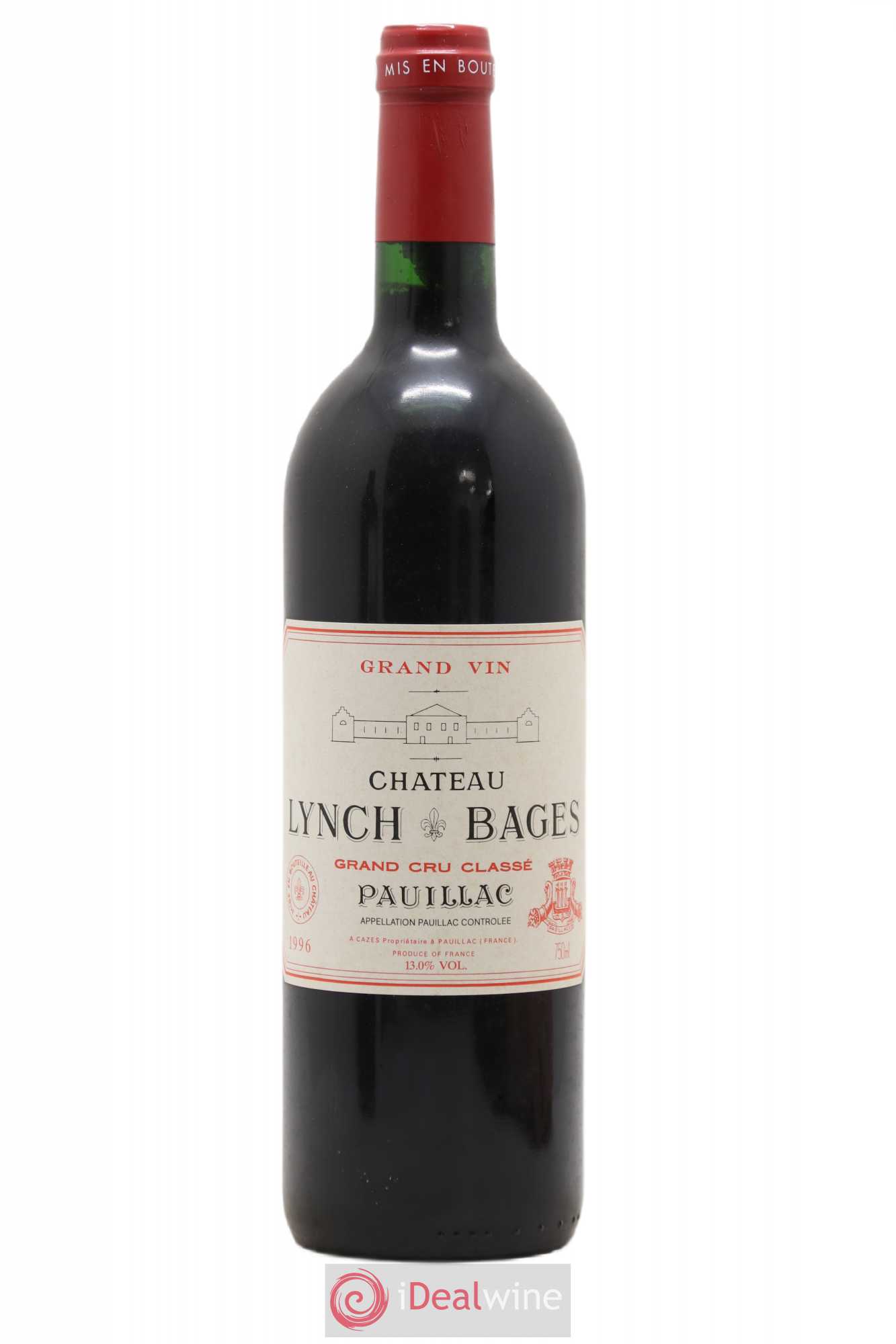 Château Lynch Bages 5ème Grand Cru Classé 1996 - Lot de 1 bouteille - 0