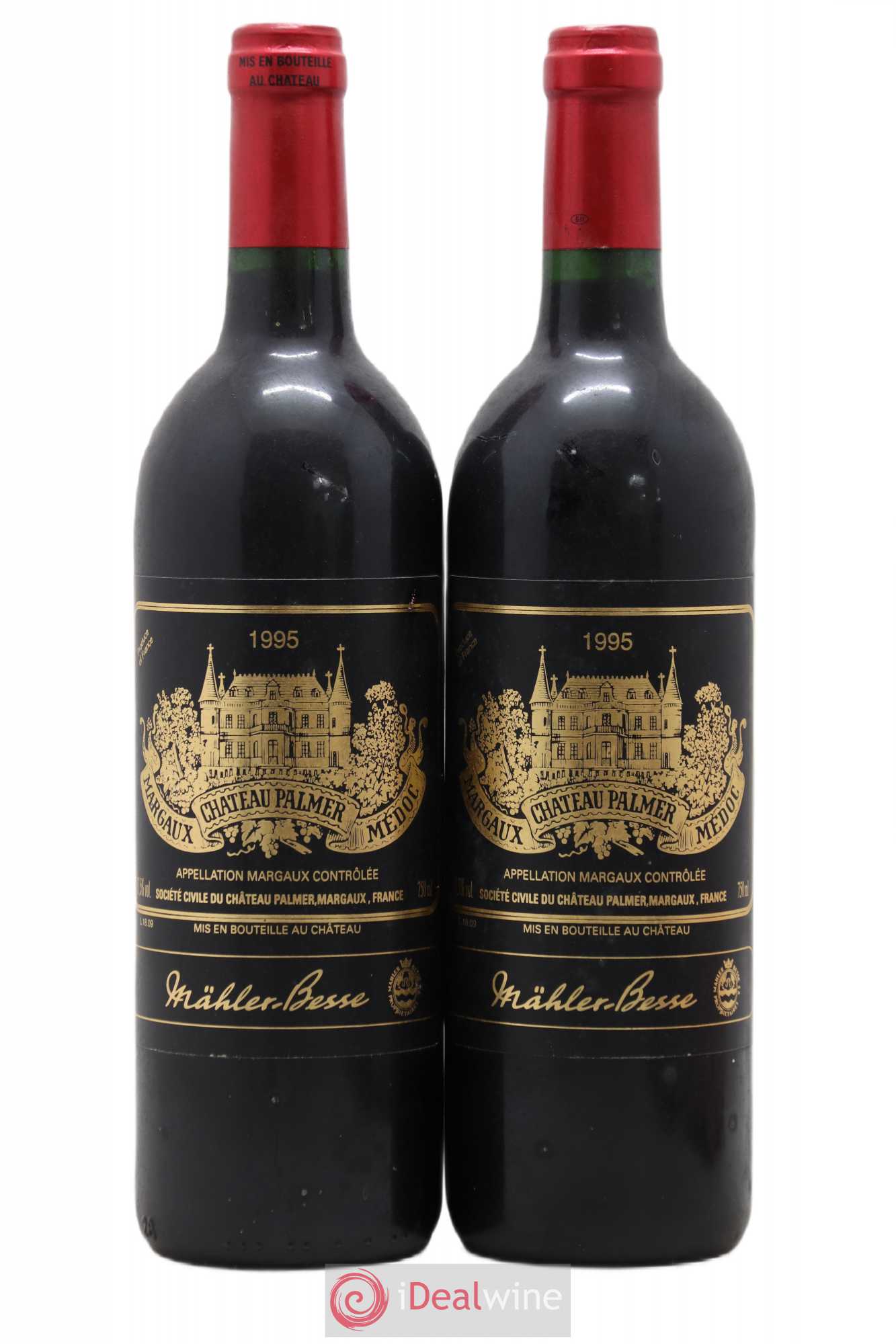 Château Palmer 3ème Grand Cru Classé 1995 - Lot de 2 bouteilles - 0