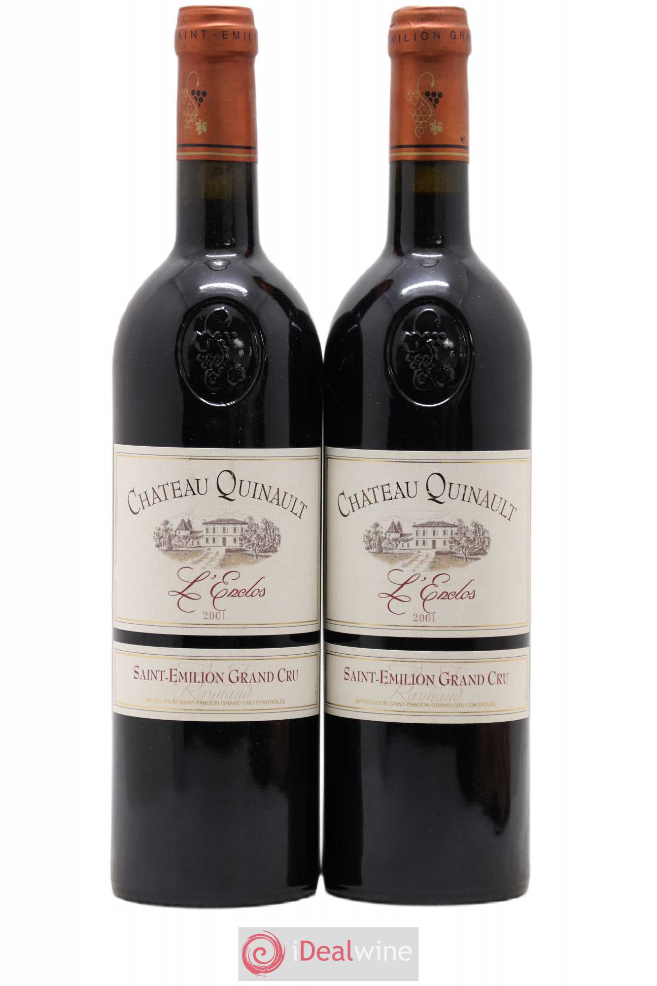 Château Quinault L'Enclos 2001 - Lot de 2 bouteilles - 0
