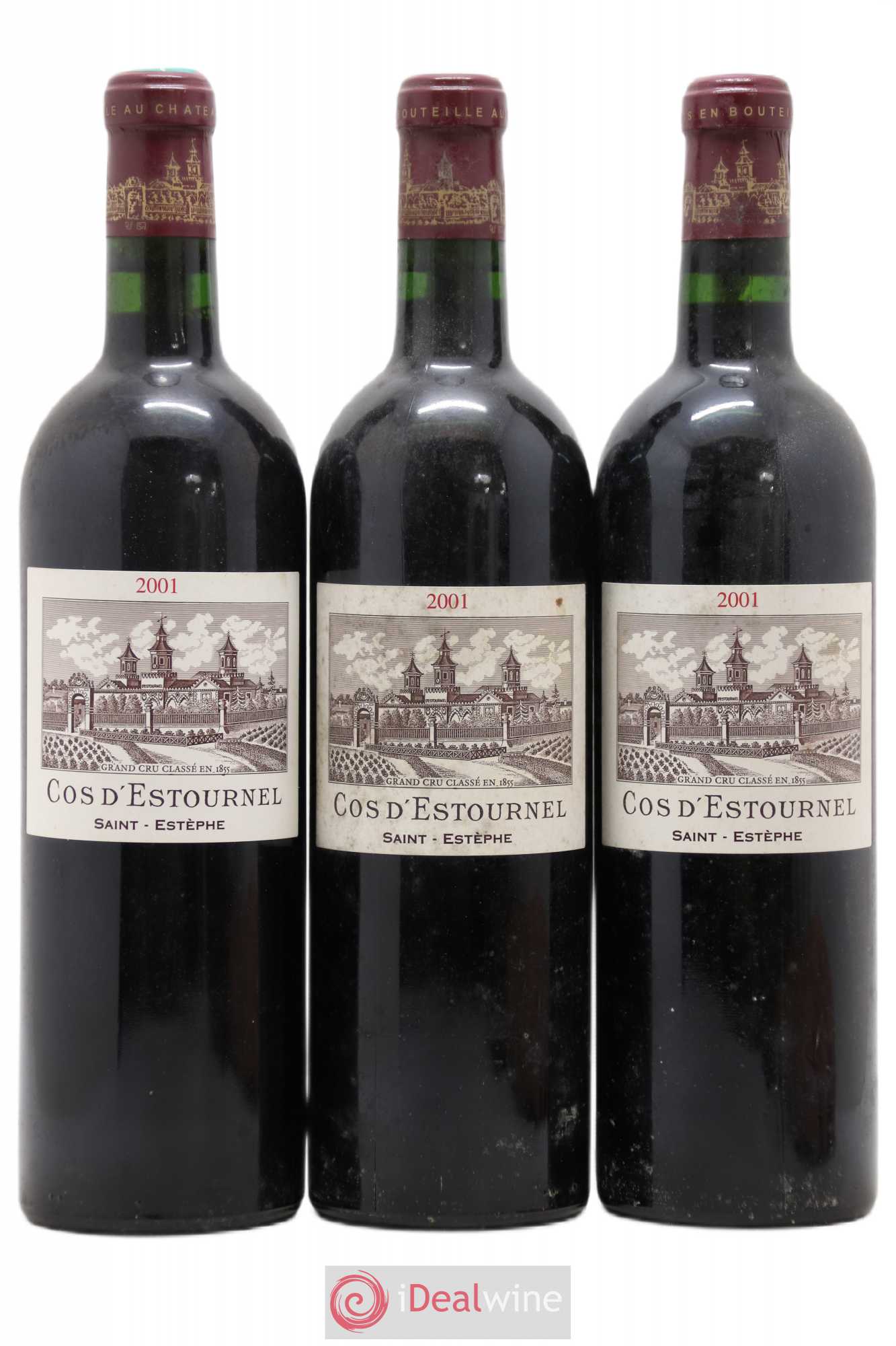 Cos d'Estournel 2ème Grand Cru Classé 2001 - Lot de 3 bouteilles - 0