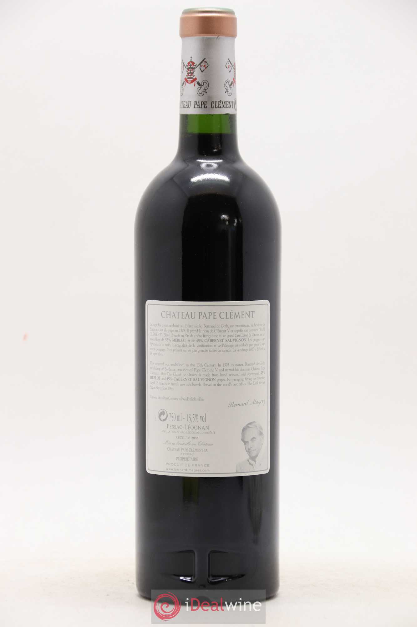 Château Pape Clément Cru Classé de Graves 2005 - Lot de 1 bouteille - 1