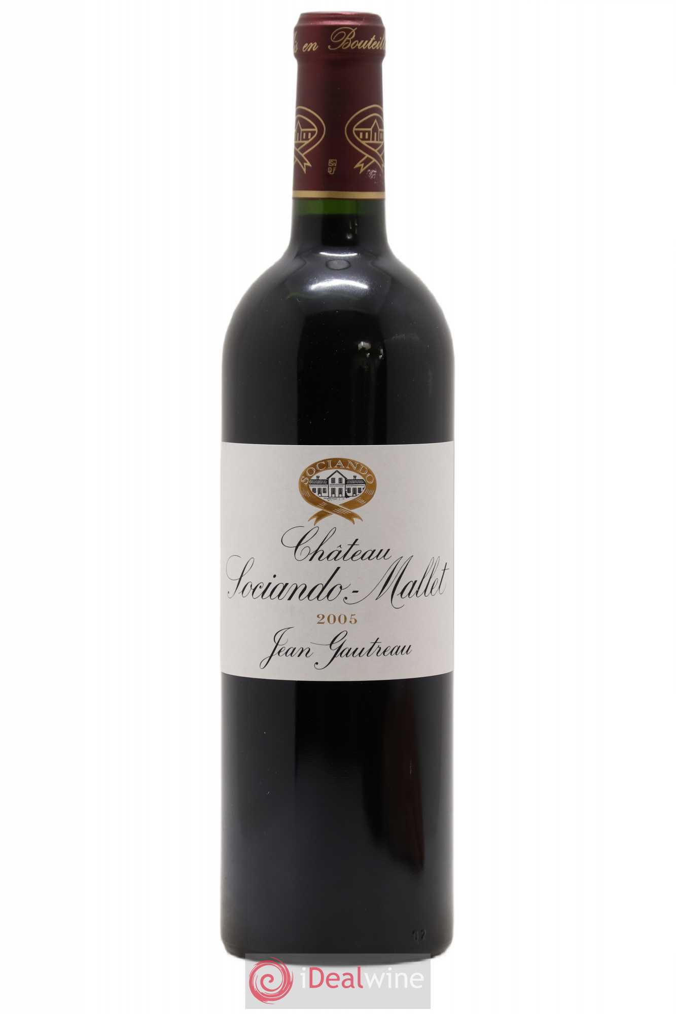 Château Sociando Mallet 2005 - Lot de 1 bouteille - 0