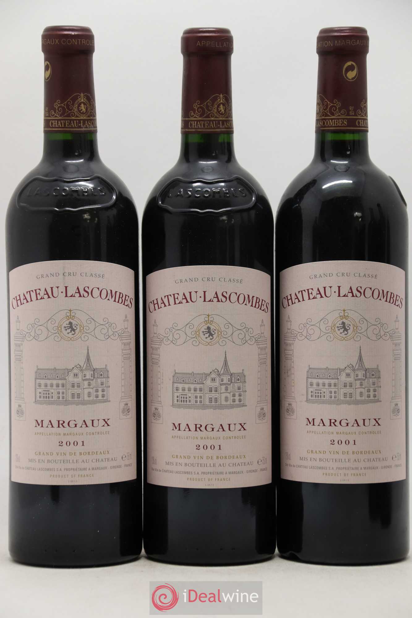 Château Lascombes 2ème Grand Cru Classé 2001 - Lot de 6 bouteilles - 1