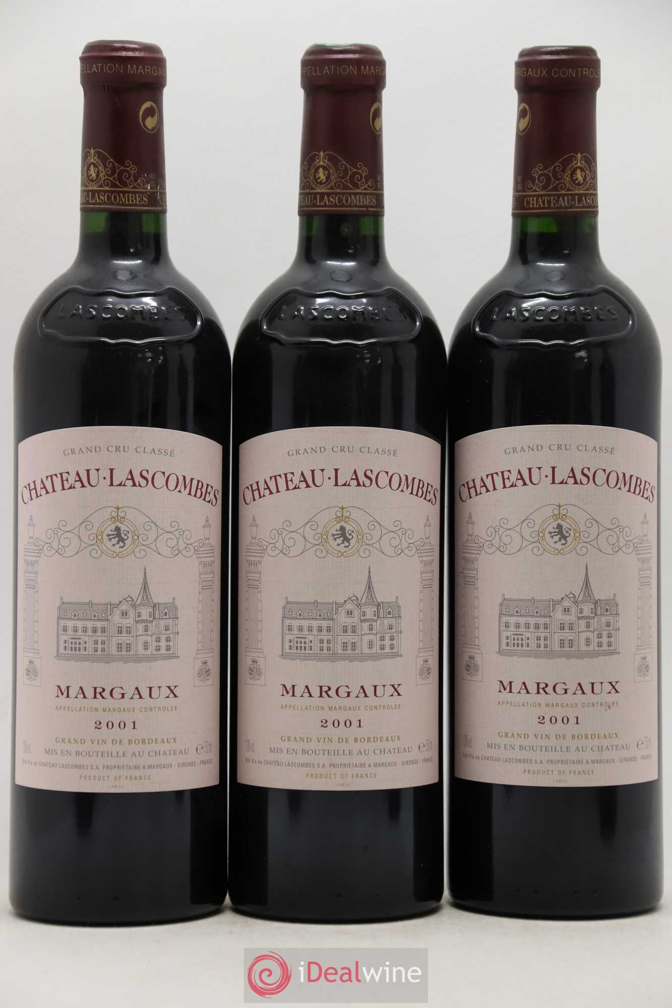 Château Lascombes 2ème Grand Cru Classé 2001 - Lot de 6 bouteilles - 2