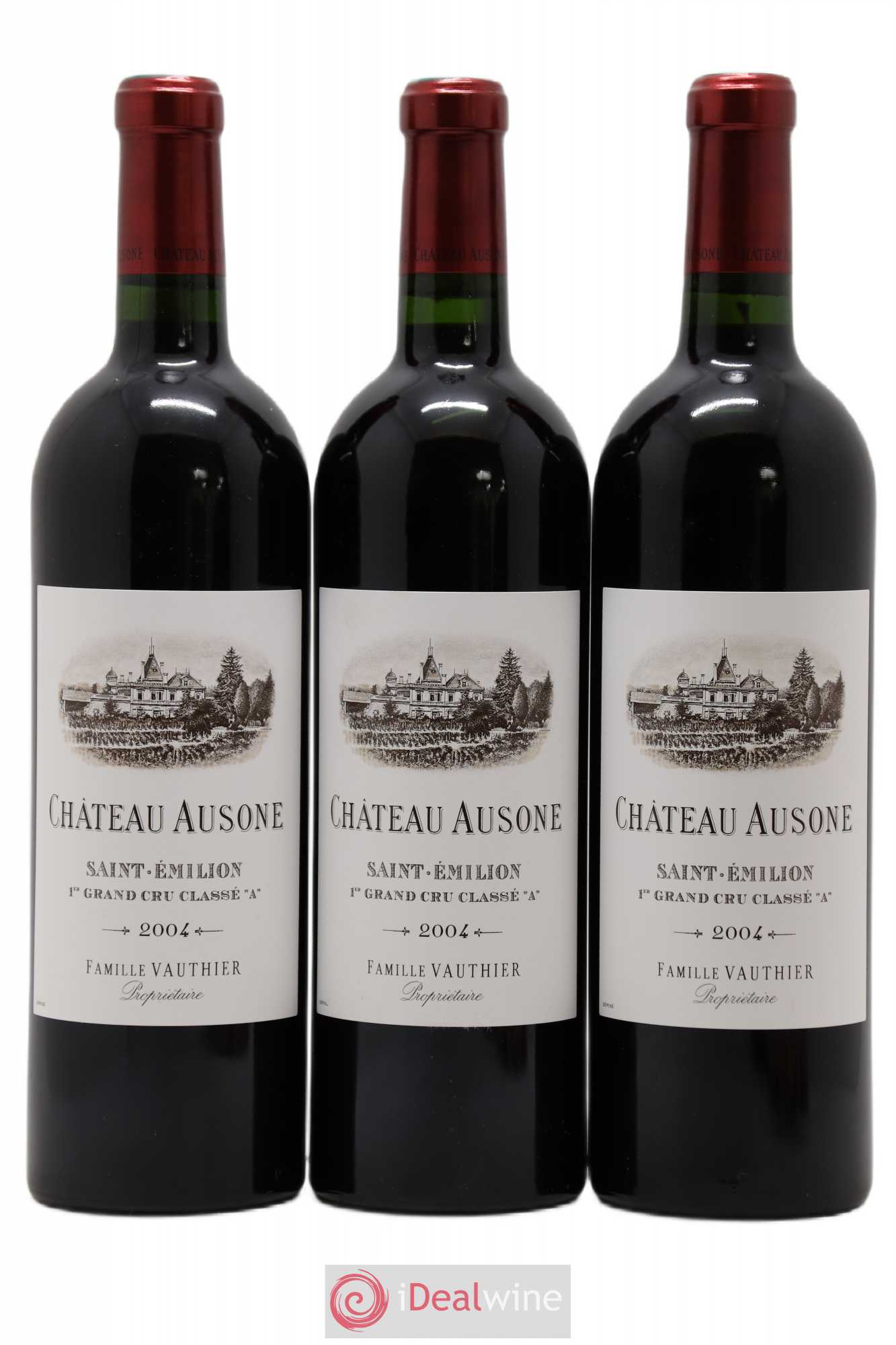 Château Ausone 1er Grand Cru Classé A 2004 - Lot de 3 bouteilles - 0