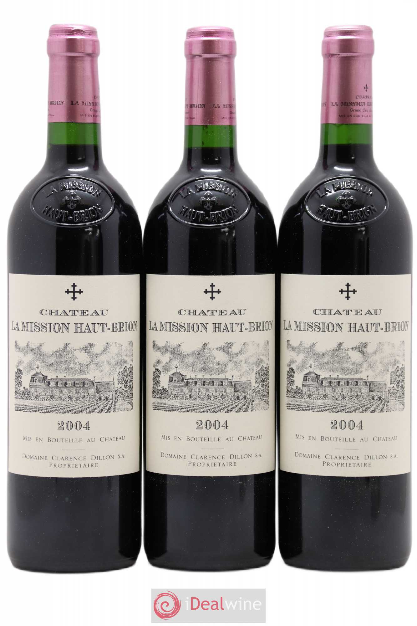 Château la Mission Haut-Brion Cru Classé de Graves 2004 - Lot de 3 bouteilles - 0