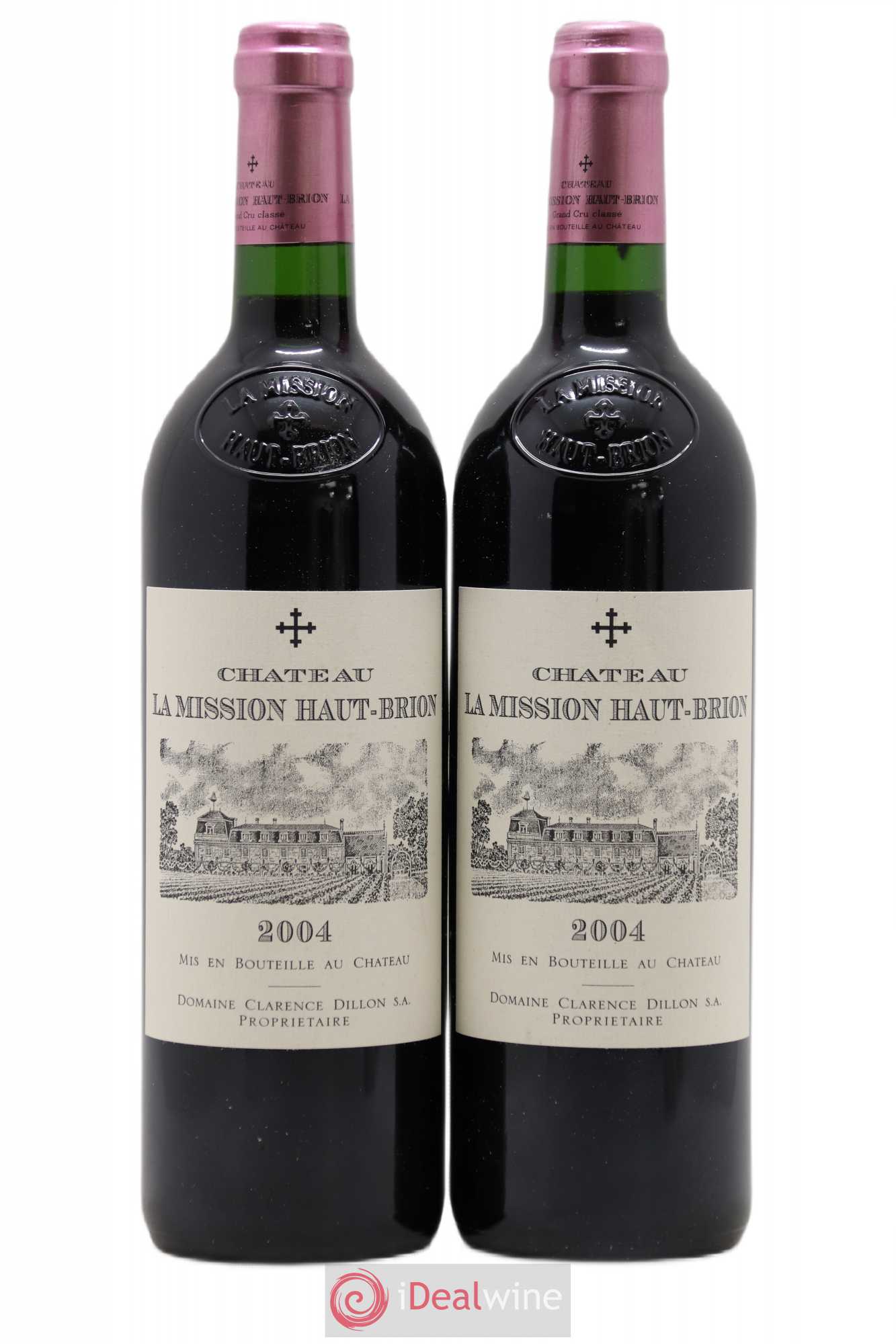 Château la Mission Haut-Brion Cru Classé de Graves 2004 - Lot de 2 bouteilles - 0