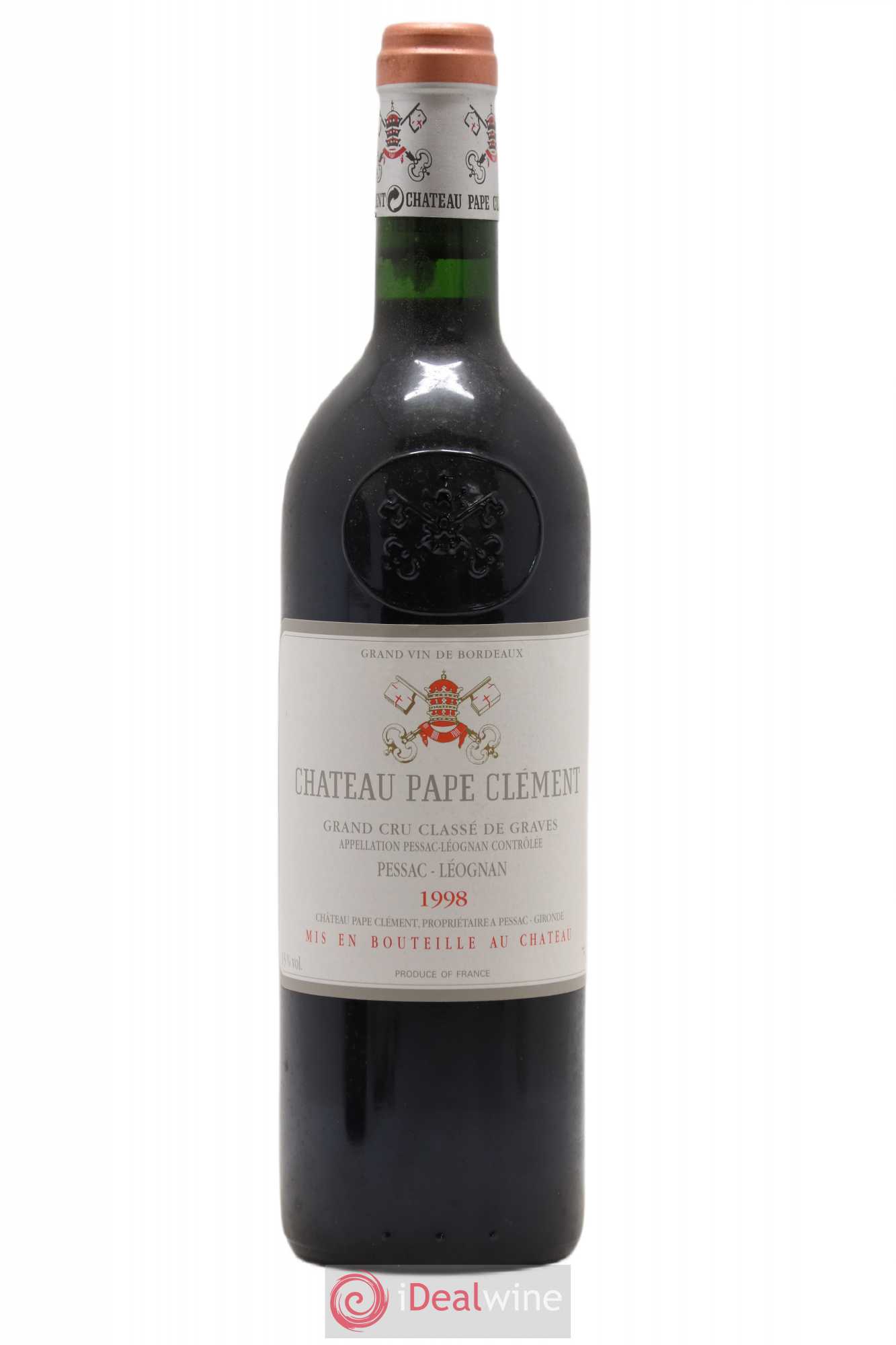 Château Pape Clément Cru Classé de Graves 1998 - Lot de 1 bouteille - 0