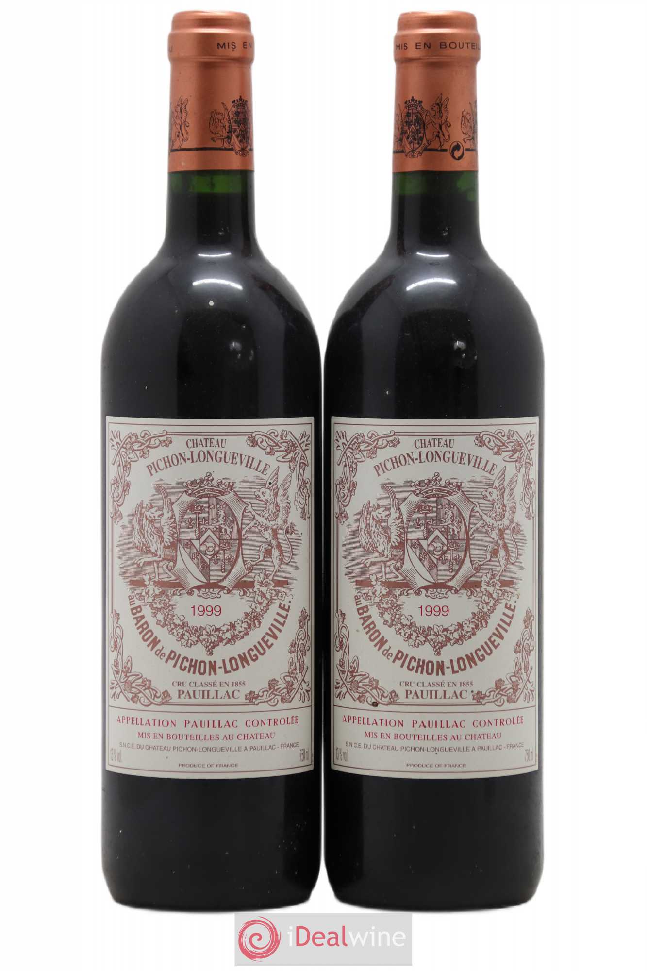 Pichon Longueville Baron 2ème Grand Cru Classé 1999 - Lot de 2 bouteilles - 0