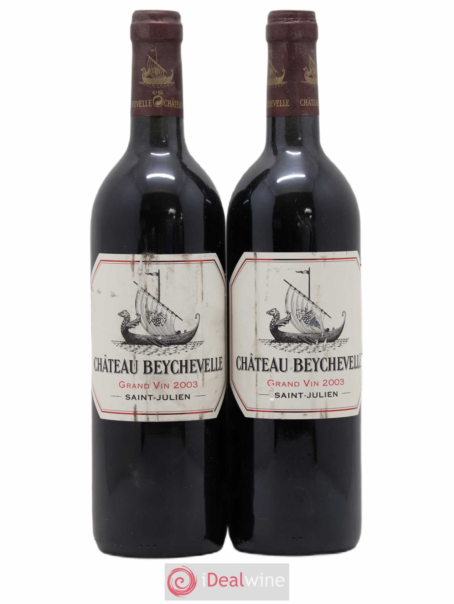 Château Beychevelle 4ème Grand Cru Classé 2003 - Lot de 2 bouteilles - 0