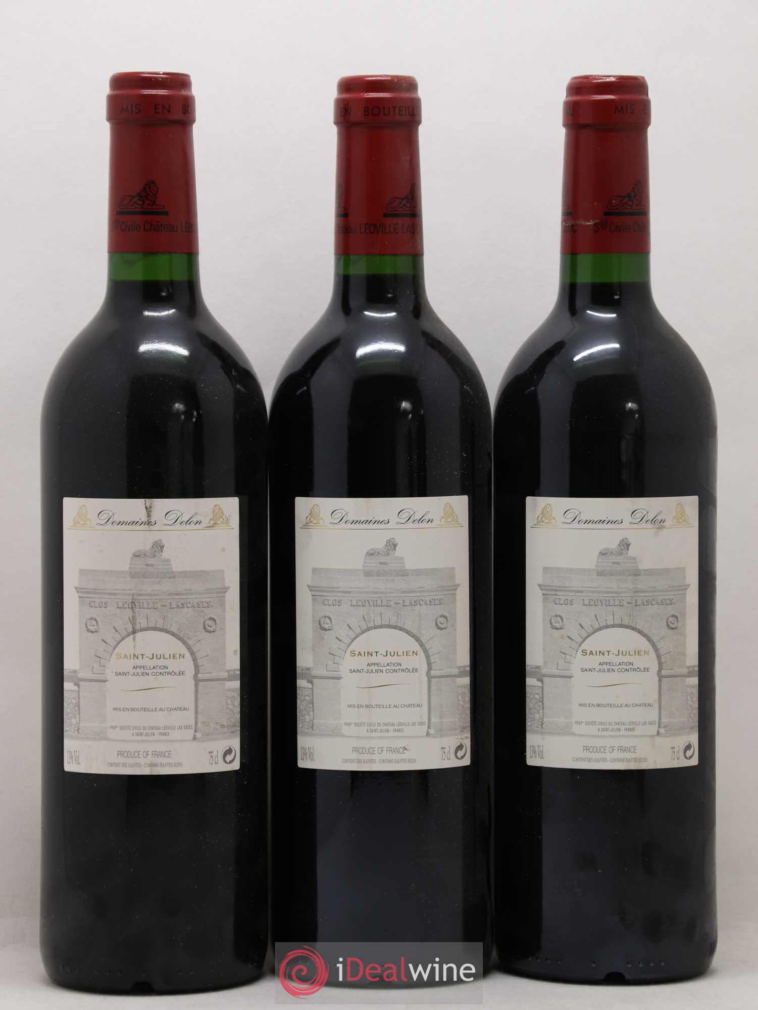 Château Léoville Las Cases 2ème Grand Cru Classé 2003 - Lot de 3 bouteilles - 1
